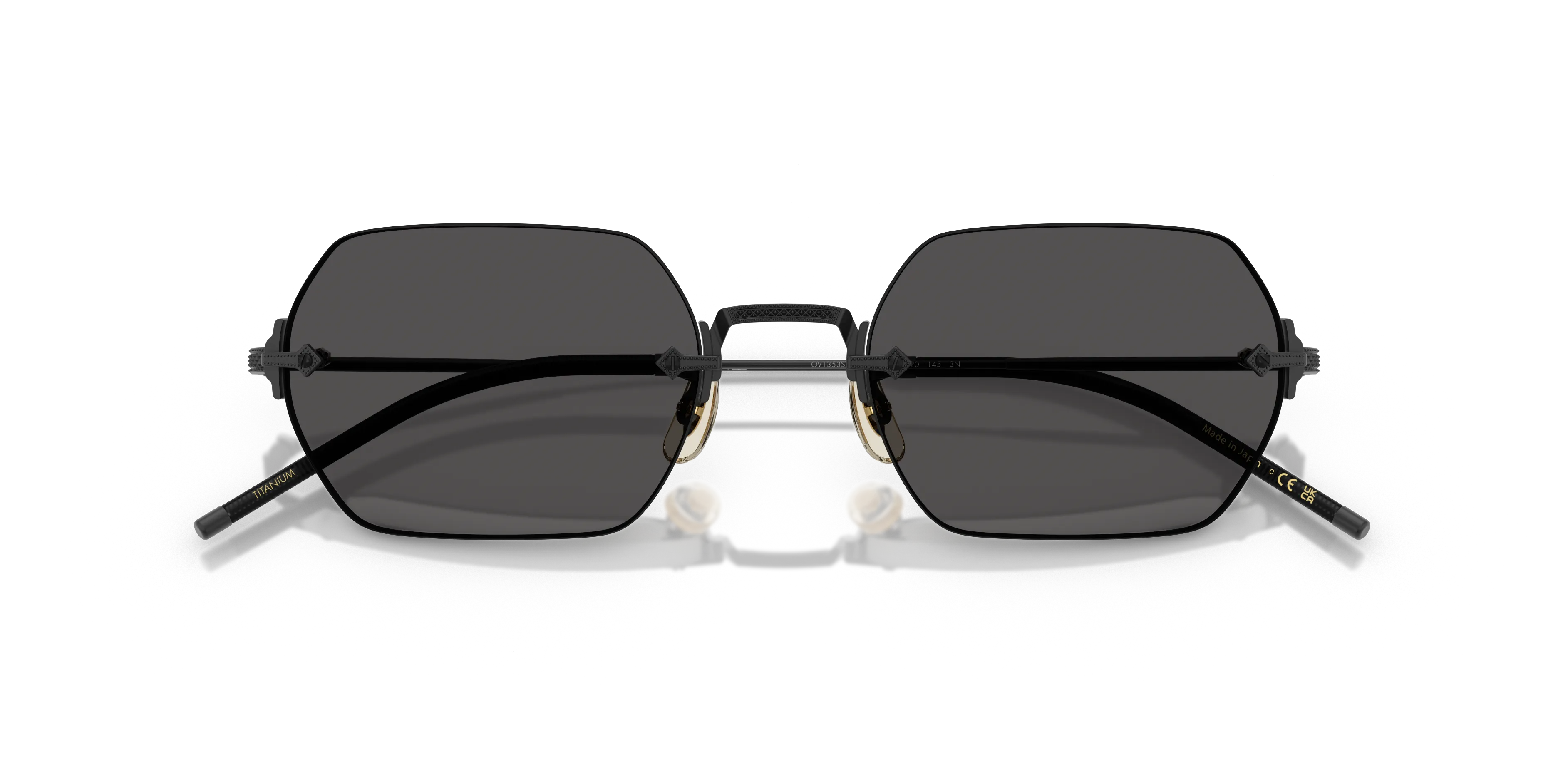 Oliver Peoples OV1353ST TK-13 506287 Occhiali da sole Titanio Nero Grigio Squadrata Normale - immagine 2