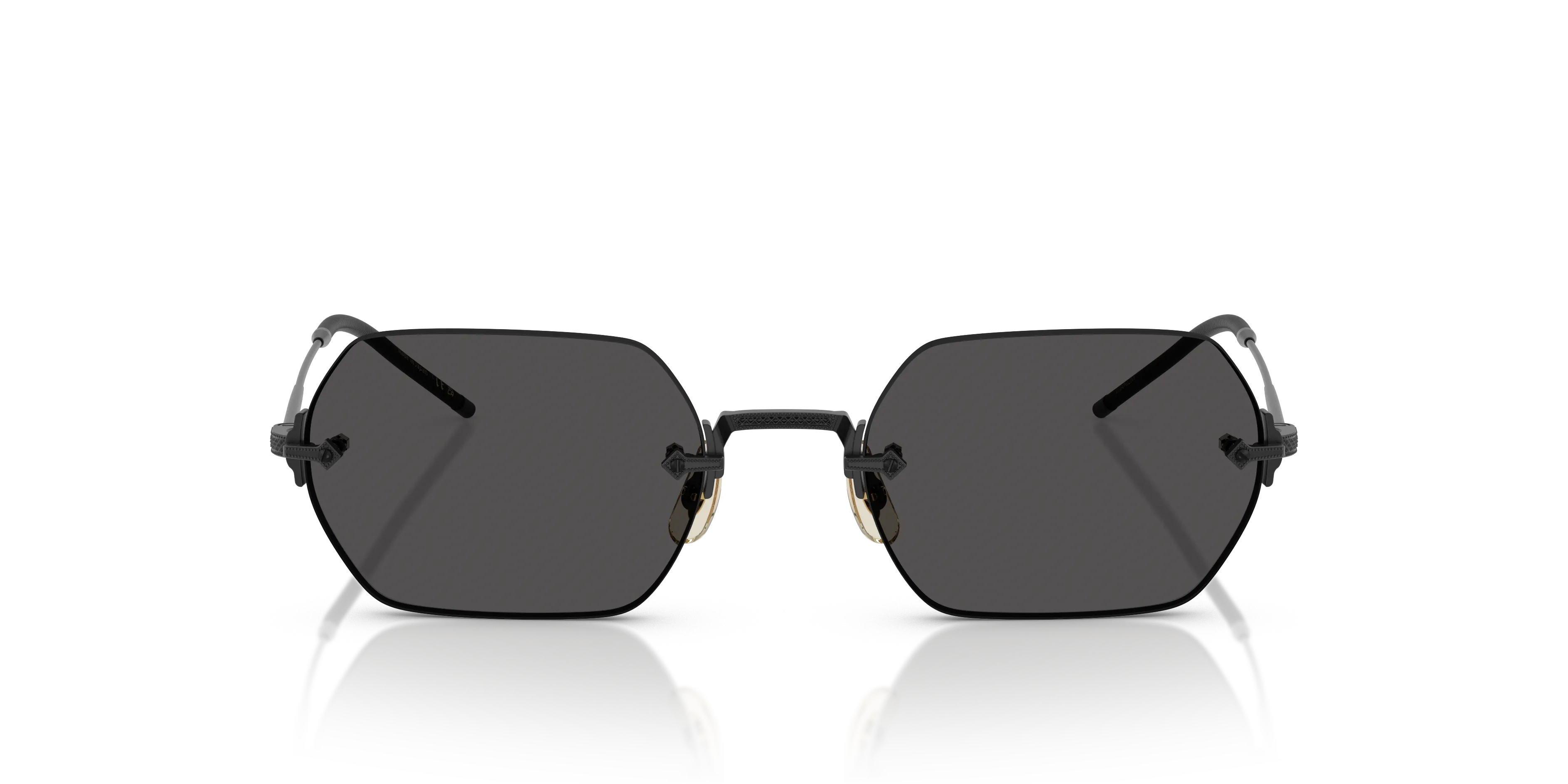 Oliver Peoples OV1353ST TK-13 506287 Occhiali da sole Titanio Nero Grigio Squadrata Normale - immagine 3