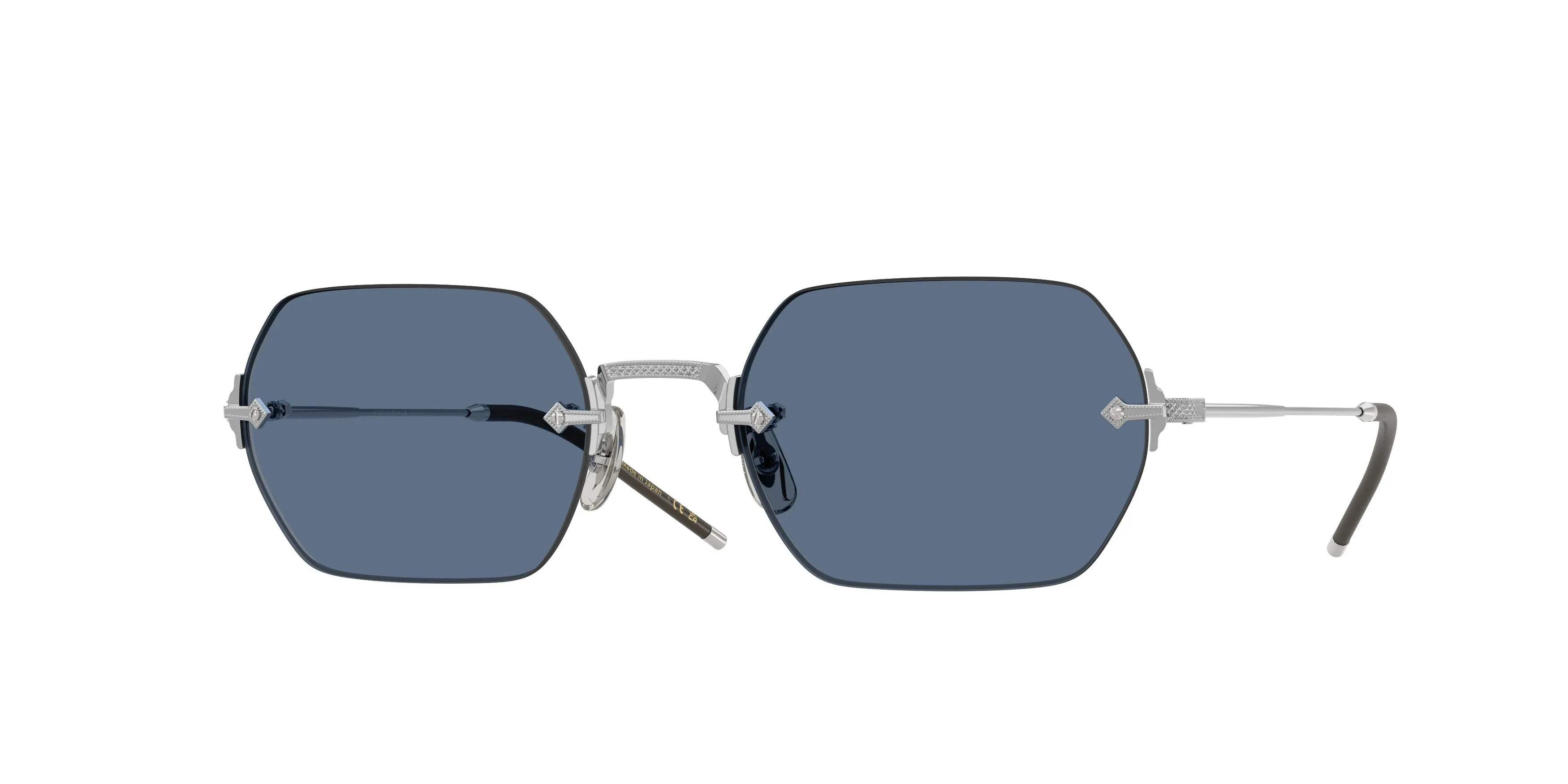 Oliver Peoples OV1353ST TK-13 503680 Occhiali da sole Titanio Argento Blu Squadrata Normale - immagine 1