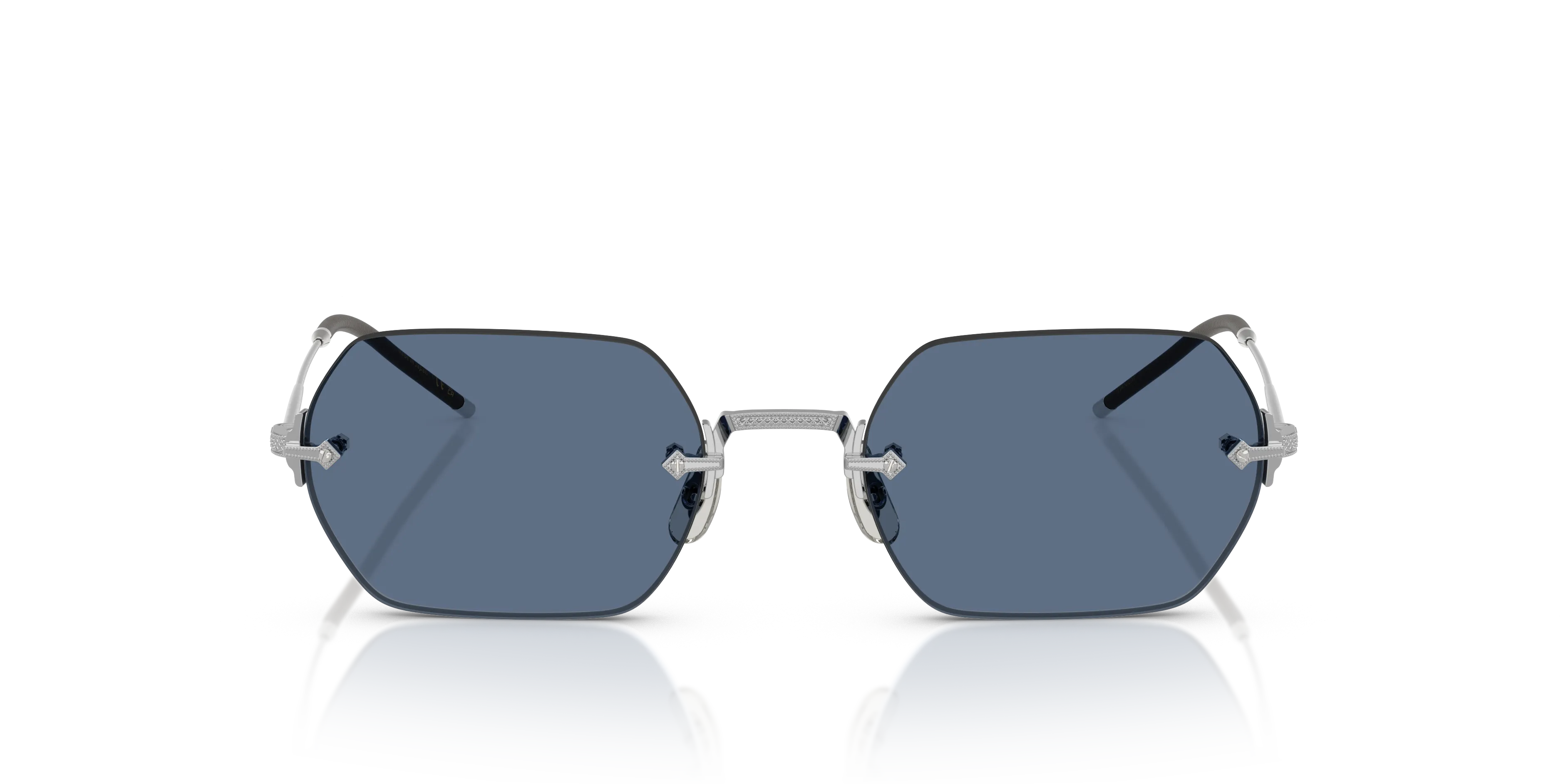 Oliver Peoples OV1353ST TK-13 503680 Occhiali da sole Titanio Argento Blu Squadrata Normale - immagine 3