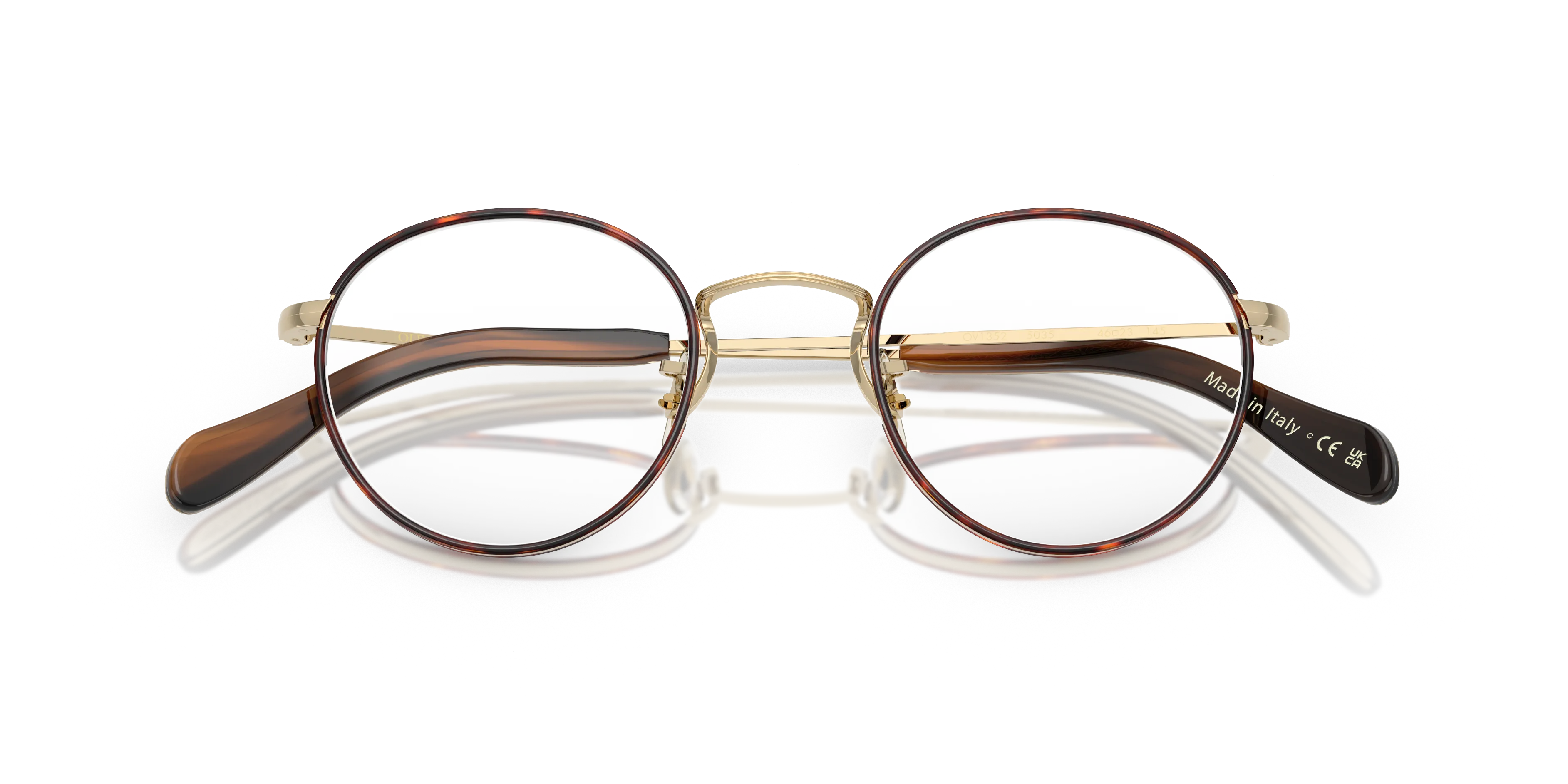 Oliver Peoples OV1352 COLERIDGE II 5035 Montature da vista Metallo Oro Trasparente Pantos Normale - immagine 2