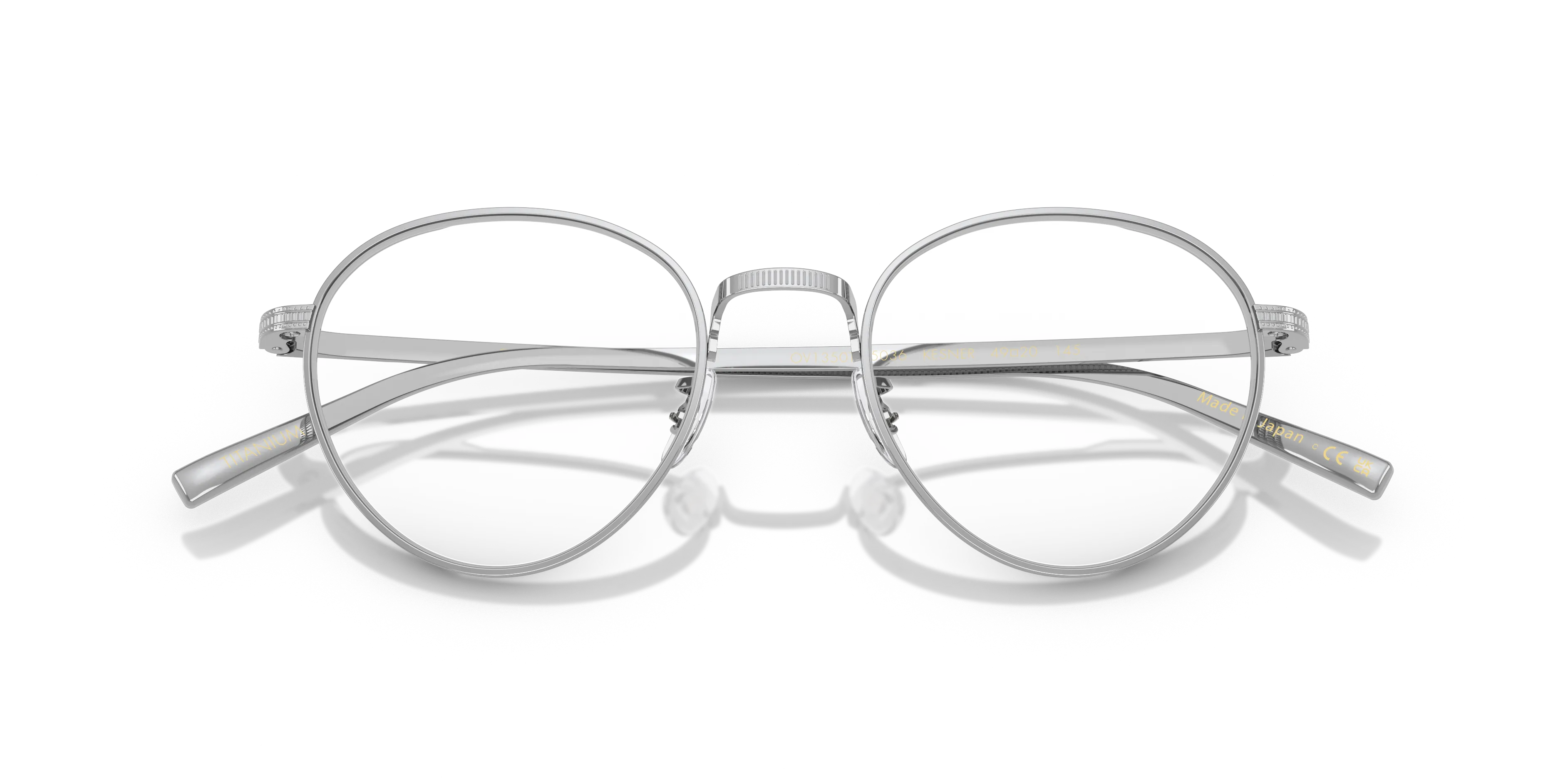Oliver Peoples OV1350T KESNER 5036 Montature da vista Titanio Argento Trasparente Pantos Normale - immagine 2