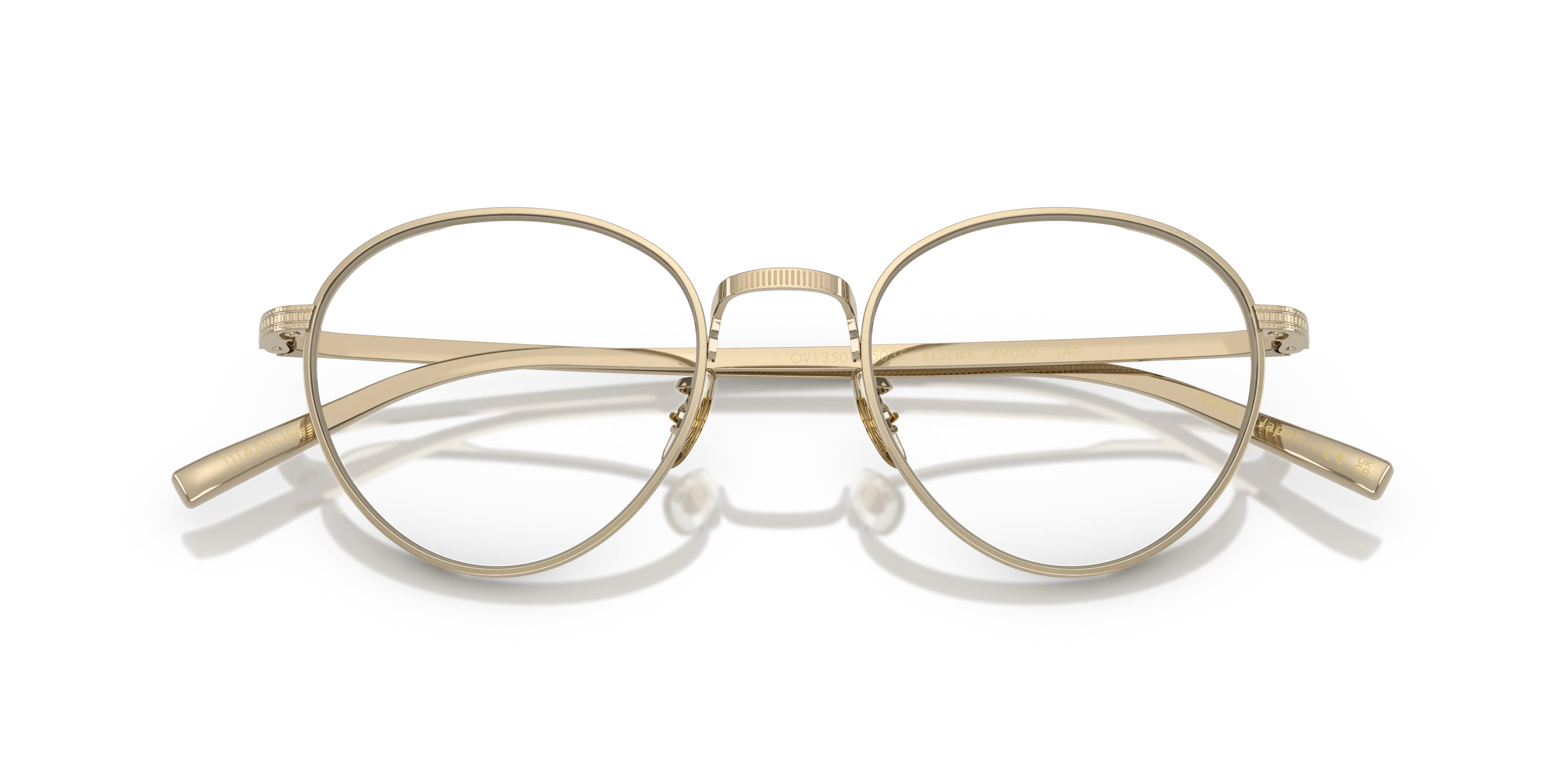 Oliver Peoples OV1350T KESNER 5035 Montature da vista Titanio Oro Trasparente Pantos Normale - immagine 2