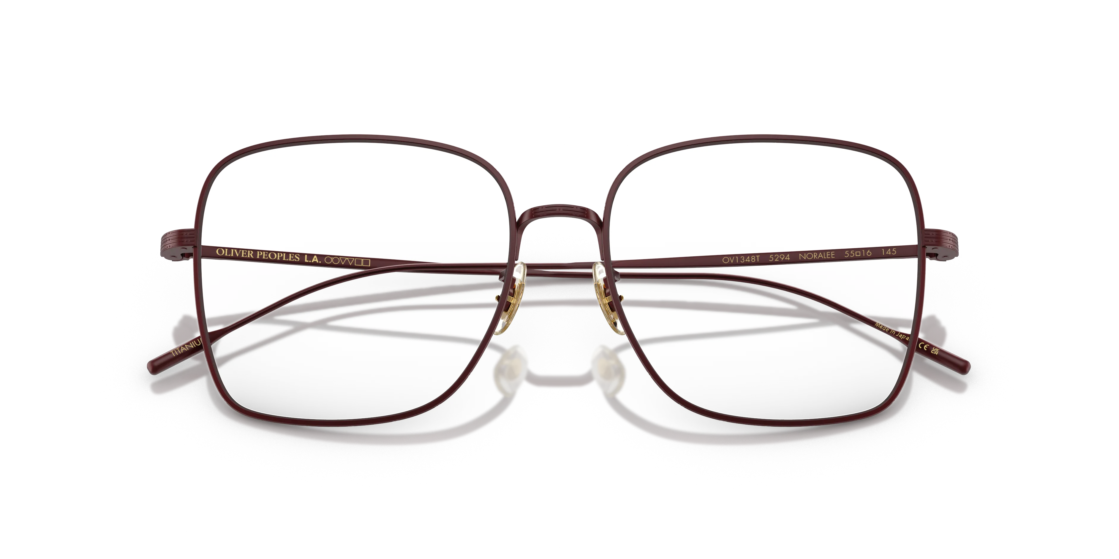 Oliver Peoples OV1348T NORALEE 5294 Montature da vista Titanio Viola Trasparente Pillow Normale - immagine 2
