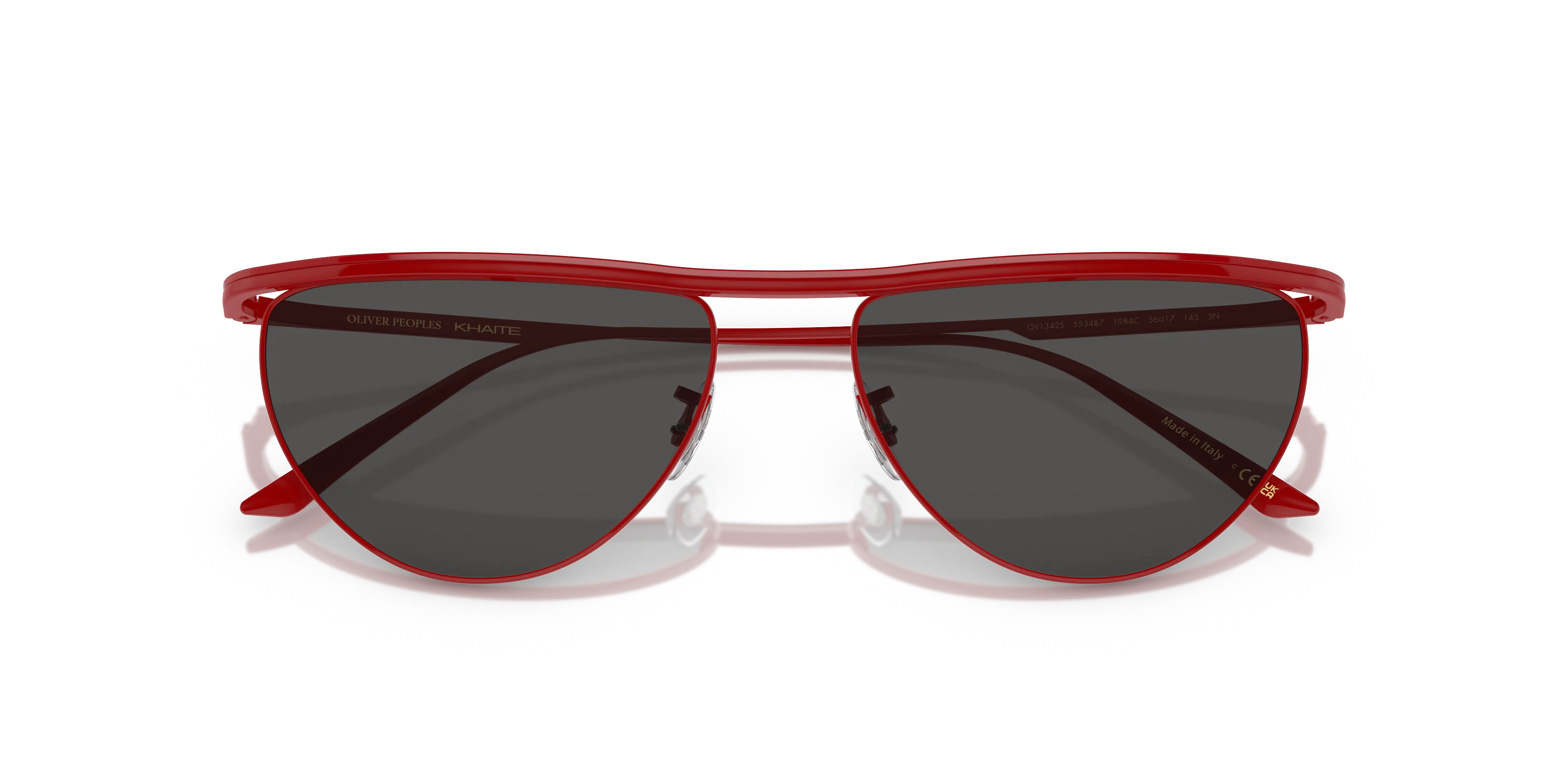 Oliver Peoples OV1342S 1984C 553487 Occhiali da sole Metallo Rosso Grigio Geometrica Normale - immagine 2