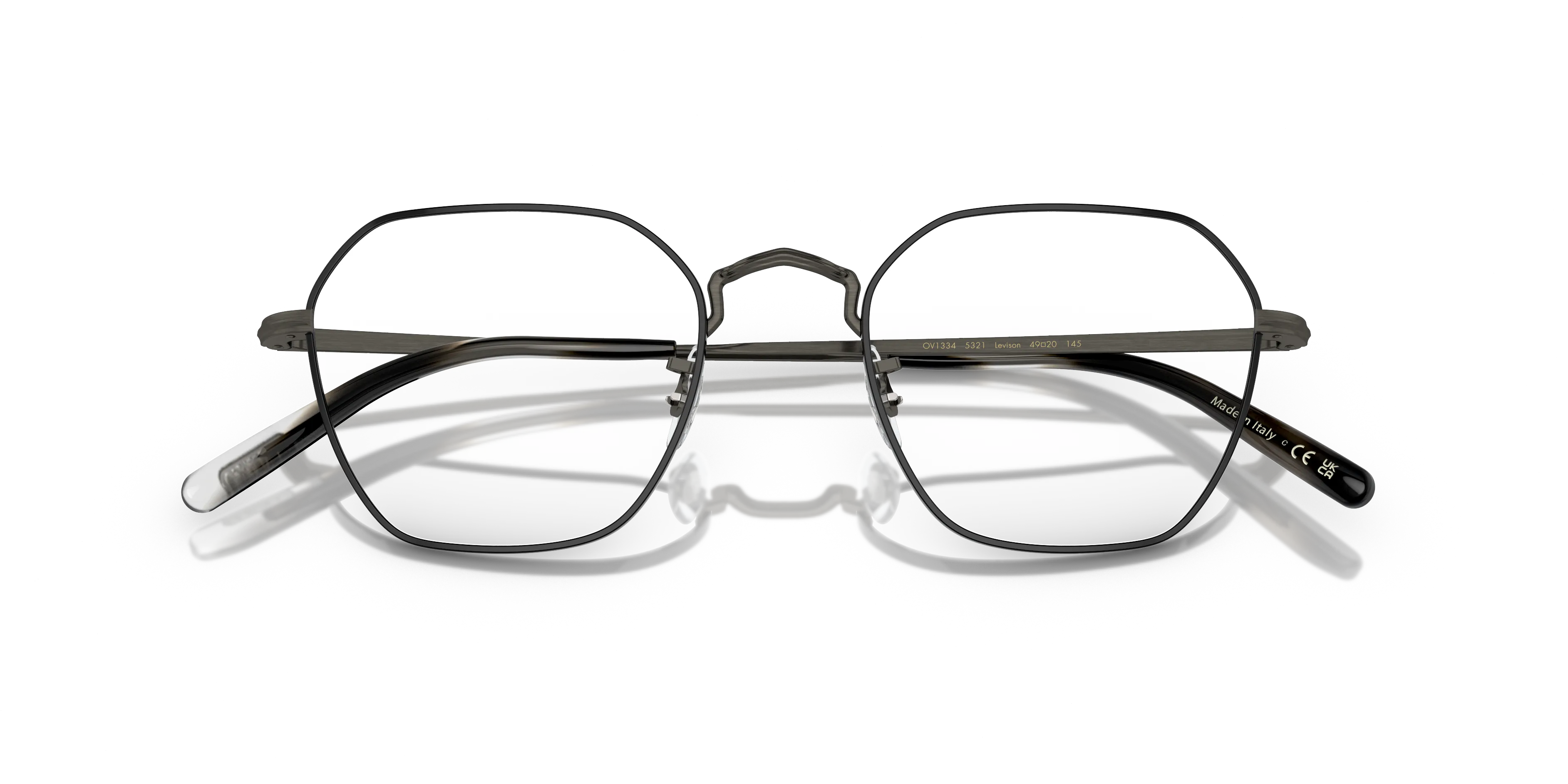 Oliver Peoples OV1334 LEVISON 5321 Montature da vista Metallo Grigio Trasparente Squadrata Normale - immagine 2