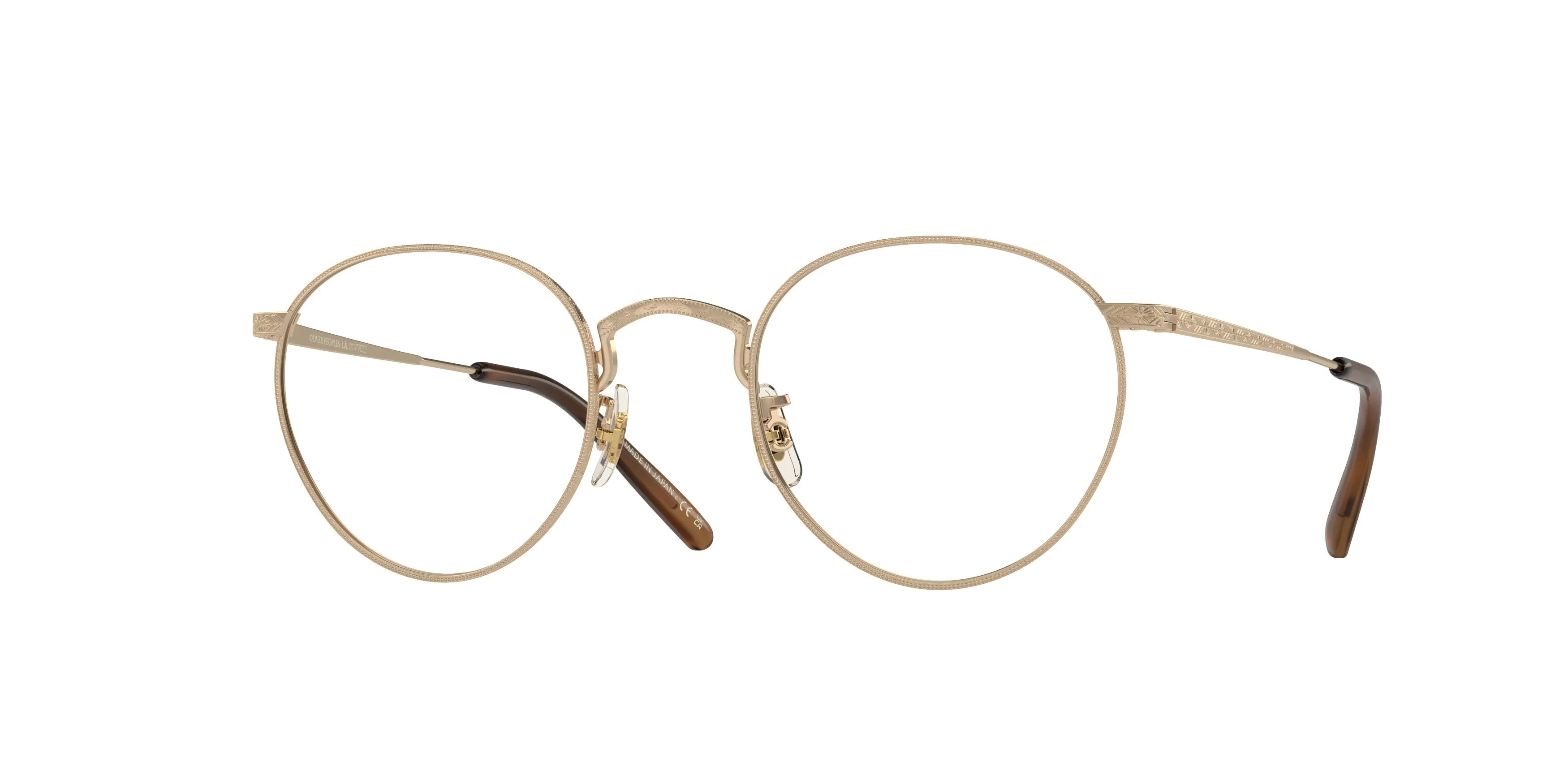 Oliver Peoples OV1330T OP-47 5035 Montature da vista Titanio Oro Trasparente Pantos Normale - immagine 1