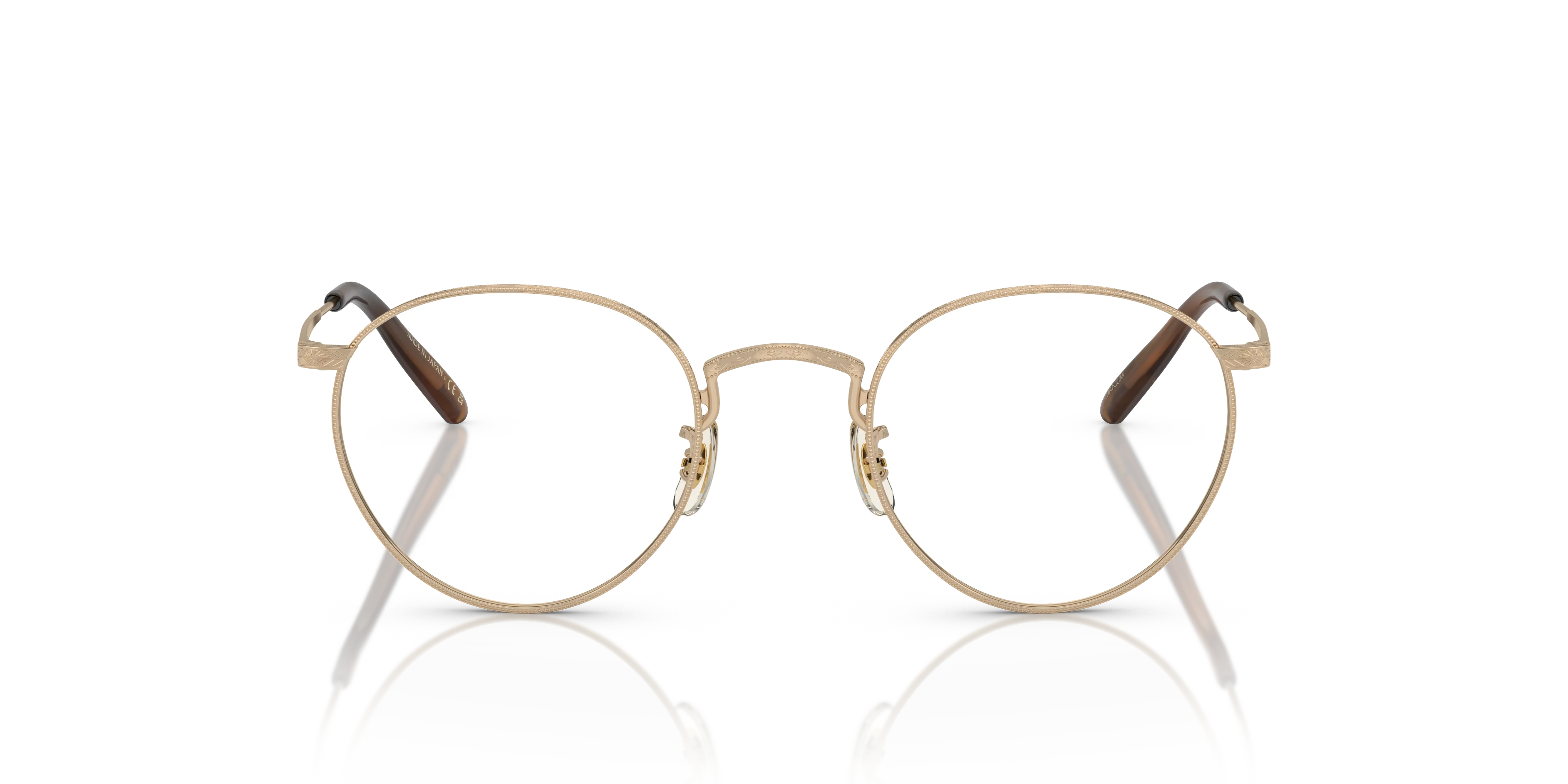 Oliver Peoples OV1330T OP-47 5035 Montature da vista Titanio Oro Trasparente Pantos Normale - immagine 3