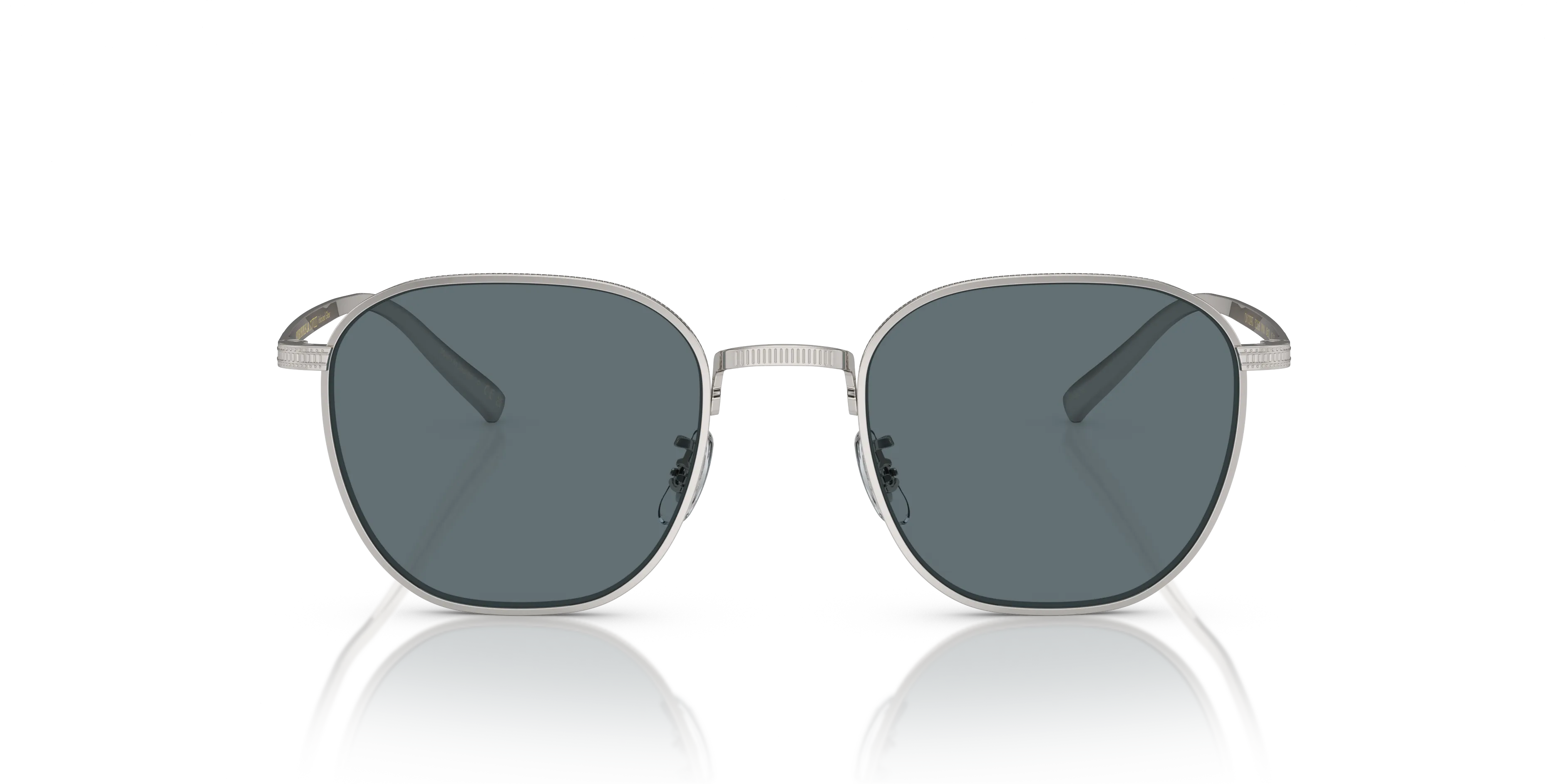 Oliver Peoples OV1329ST RYNN 50363R Occhiali da sole Titanio Argento Blu Squadrata Polarizzata - immagine 3