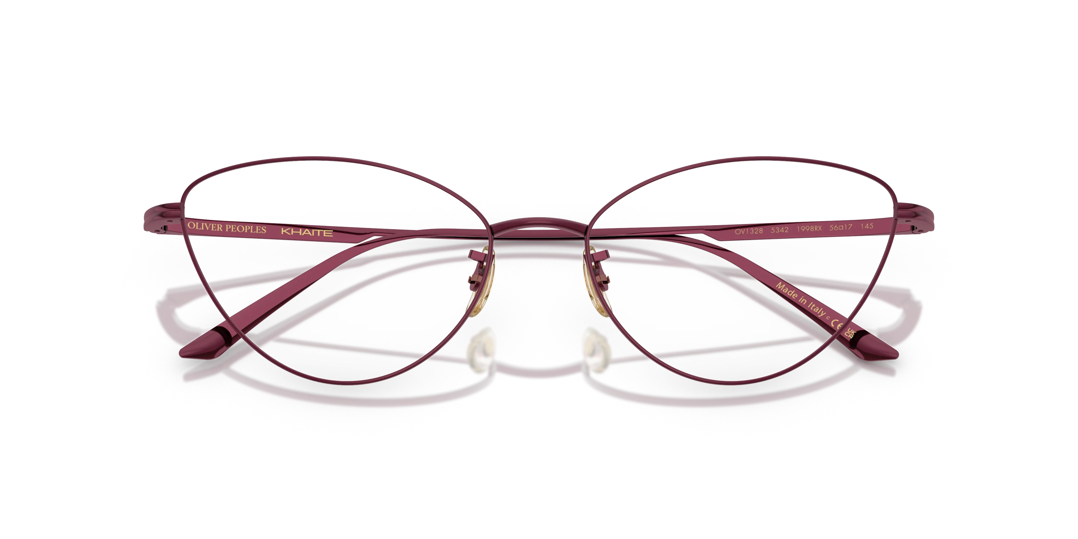 Oliver Peoples OV1328 1998RX 5342 Montature da vista Metallo Viola Trasparente Cat Eye Normale - immagine 2