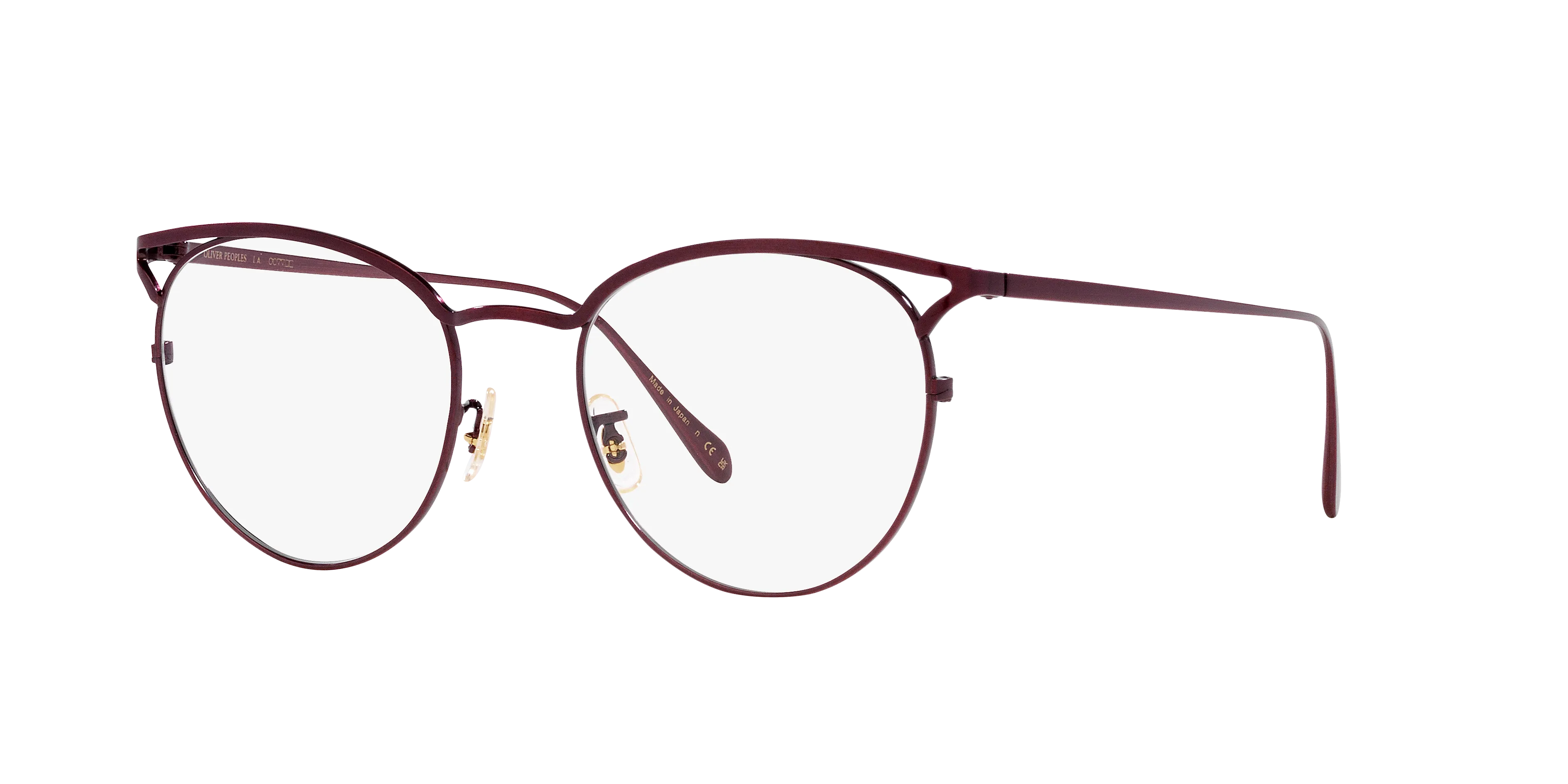 Oliver Peoples OV1319T AVIARA 5325 Montature da vista Titanio Viola Trasparente Farfalla Normale - immagine 1