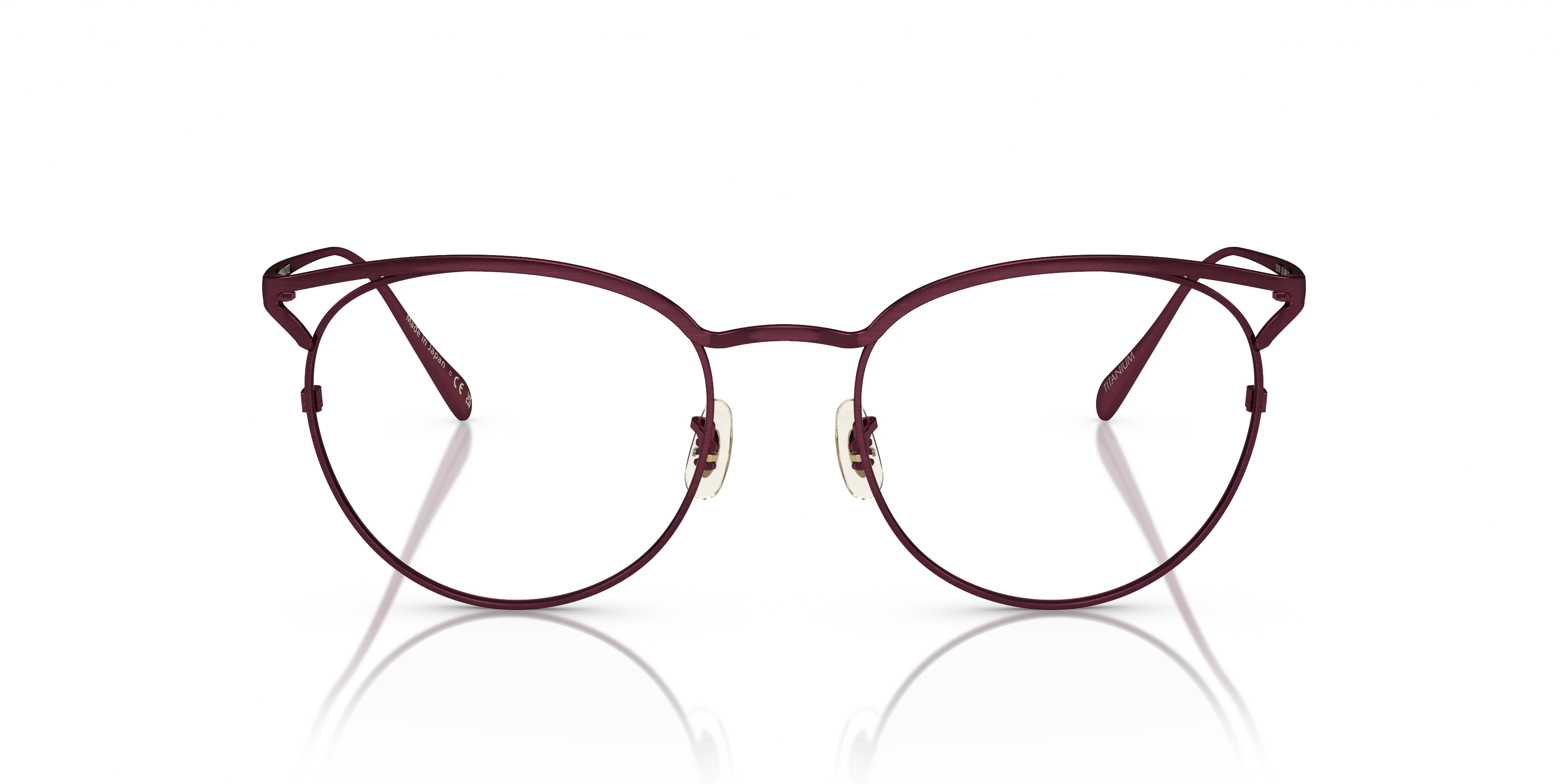 Oliver Peoples OV1319T AVIARA 5325 Montature da vista Titanio Viola Trasparente Farfalla Normale - immagine 3