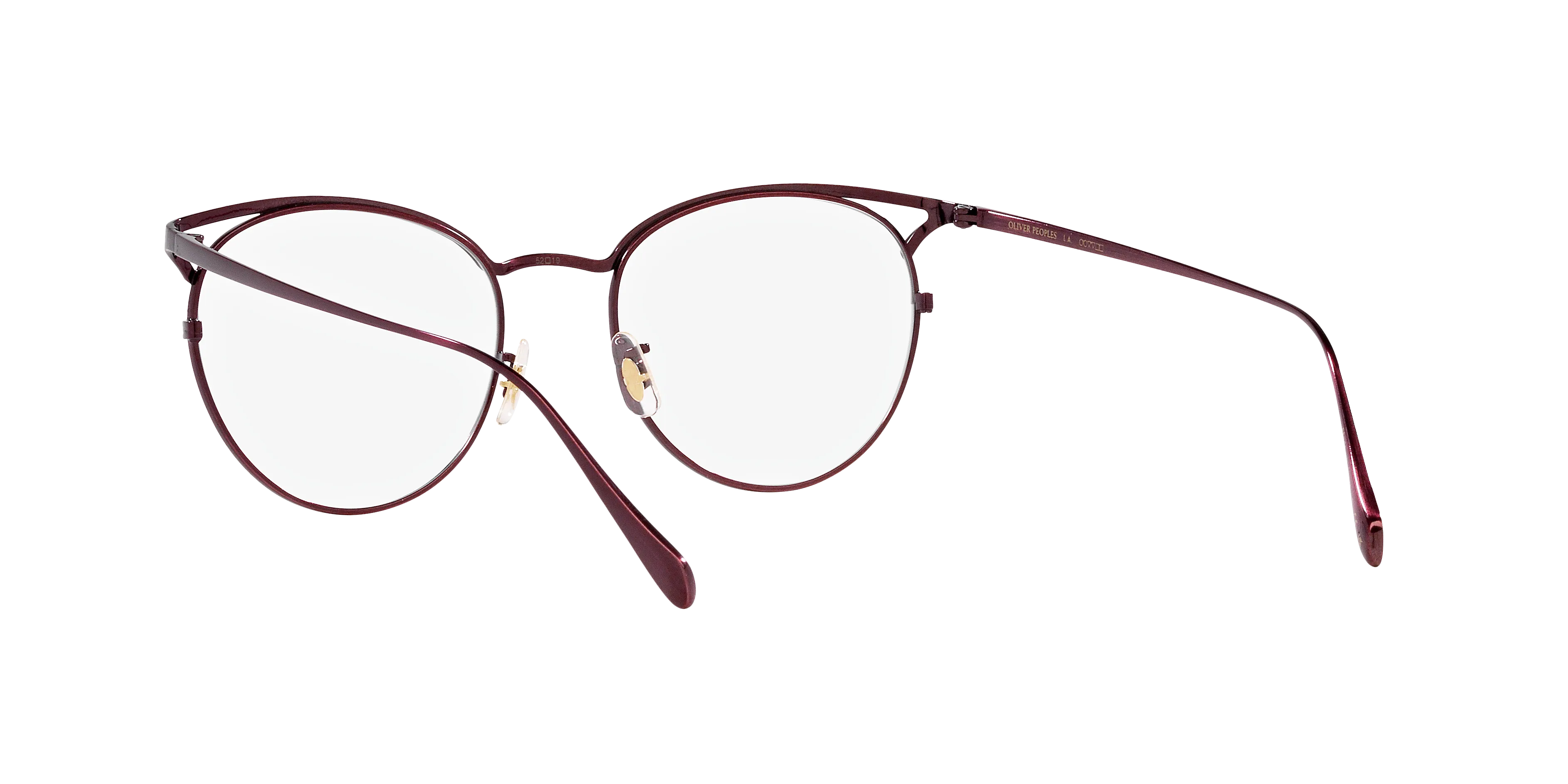 Oliver Peoples OV1319T AVIARA 5325 Montature da vista Titanio Viola Trasparente Farfalla Normale - immagine 4
