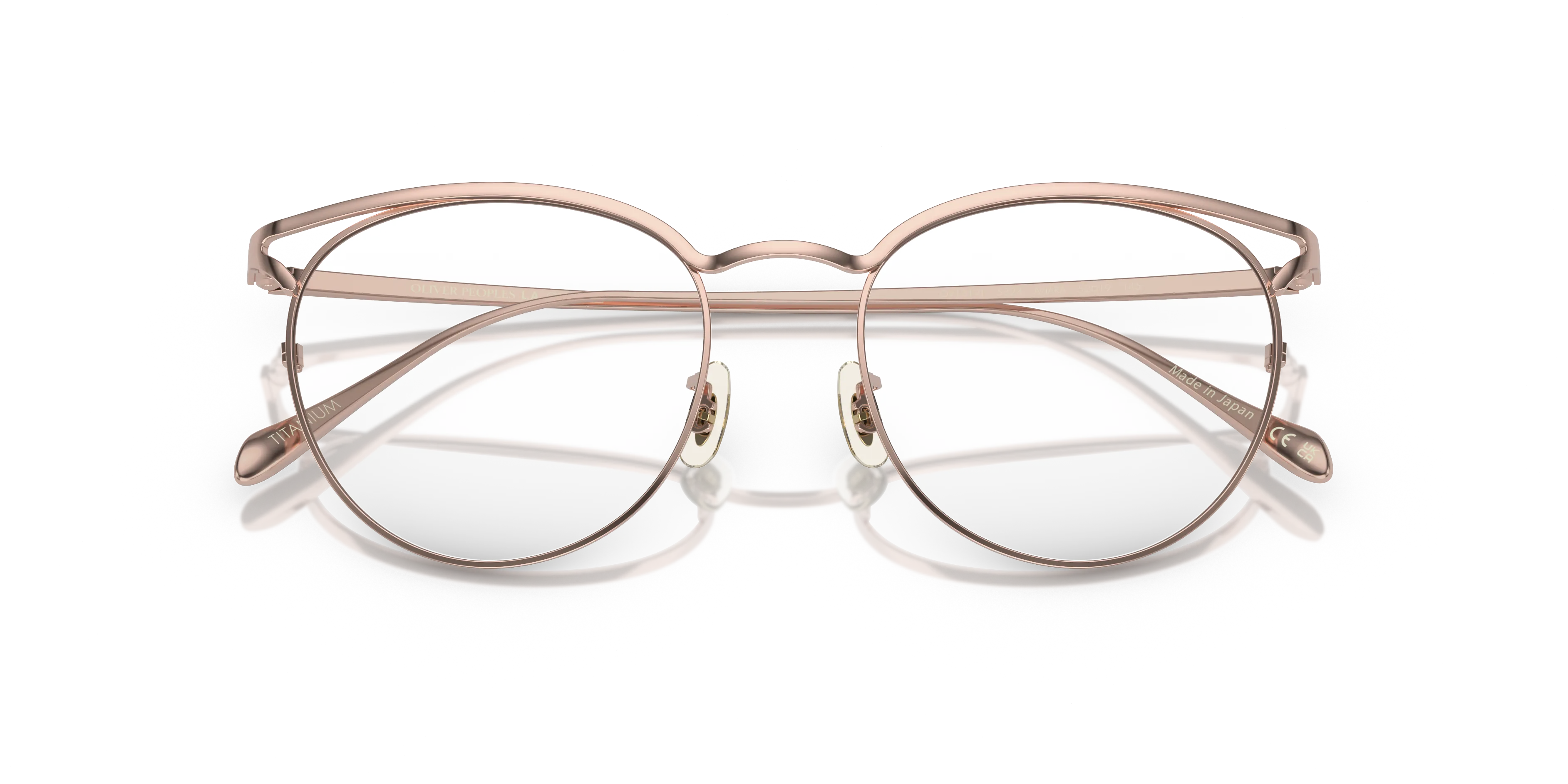 Oliver Peoples OV1319T AVIARA 5324 Montature da vista Titanio Rosa Trasparente Farfalla Normale - immagine 2