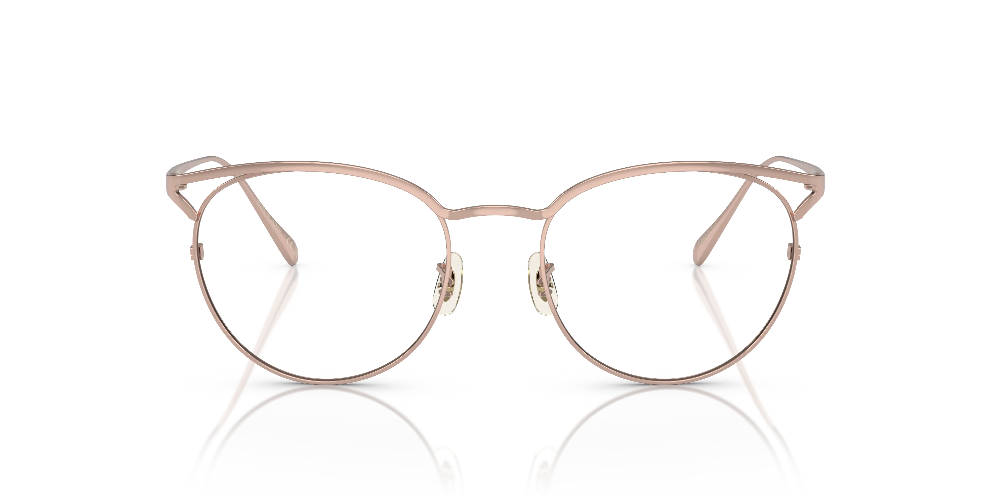 Oliver Peoples OV1319T AVIARA 5324 Montature da vista Titanio Rosa Trasparente Farfalla Normale - immagine 3