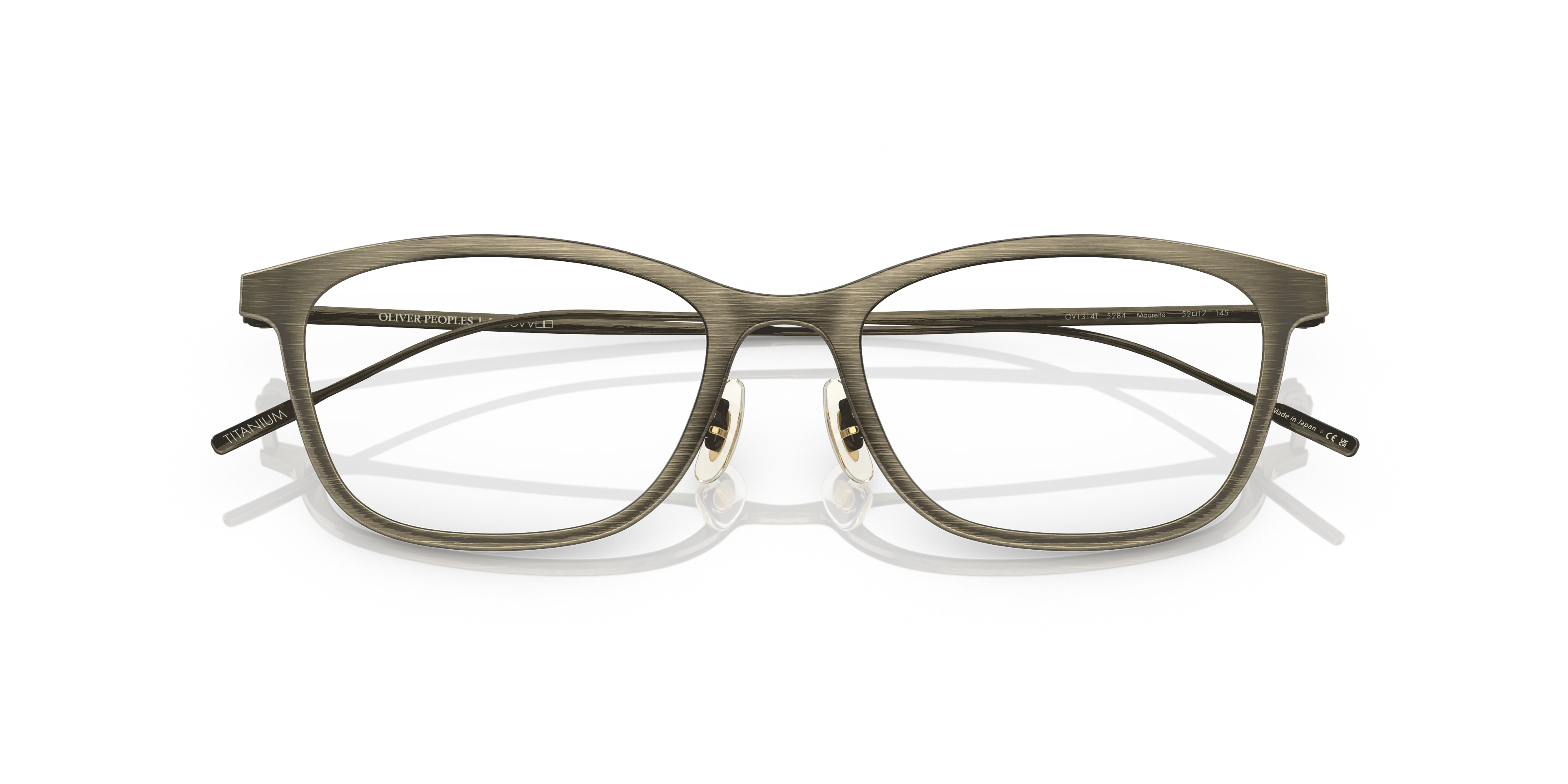 Oliver Peoples OV1314T MAURETTE 5284 Montature da vista Titanio Oro Trasparente Pillow Normale - immagine 2