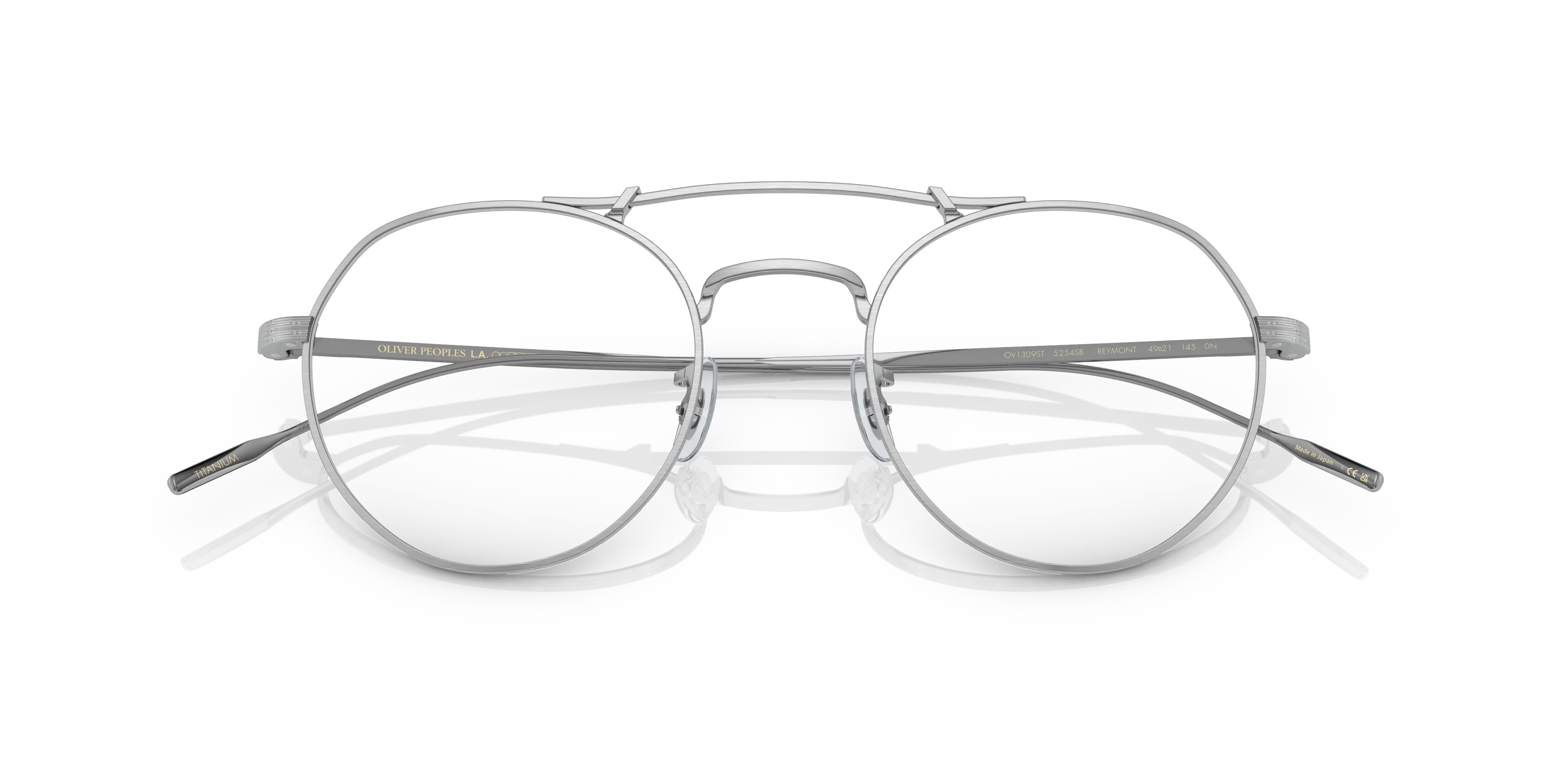Oliver Peoples OV1309ST REYMONT 5254SB Occhiali da sole Titanio Argento Trasparente Rotonda Normale - immagine 2