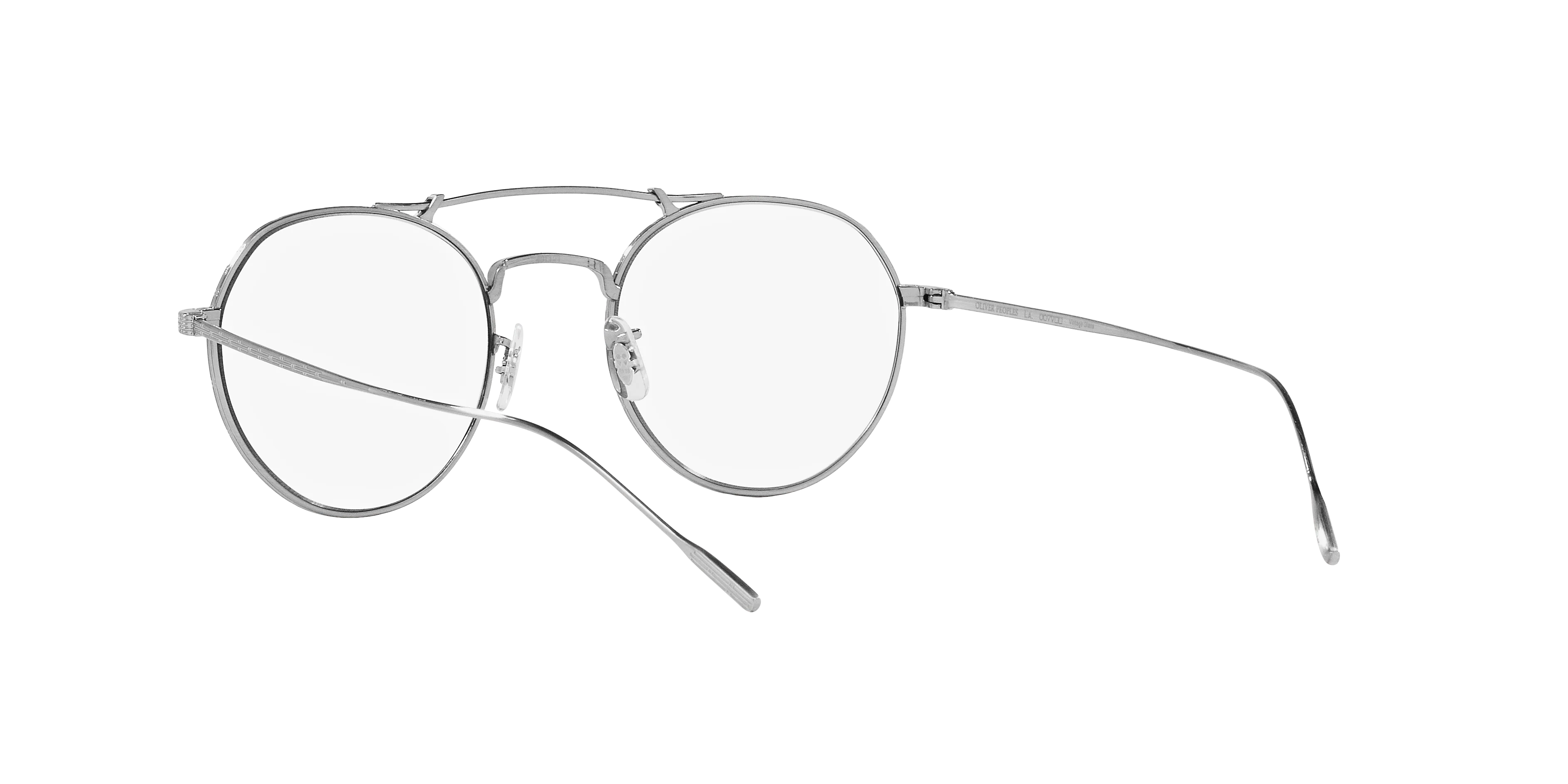 Oliver Peoples OV1309ST REYMONT 5254SB Occhiali da sole Titanio Argento Trasparente Rotonda Normale - immagine 4
