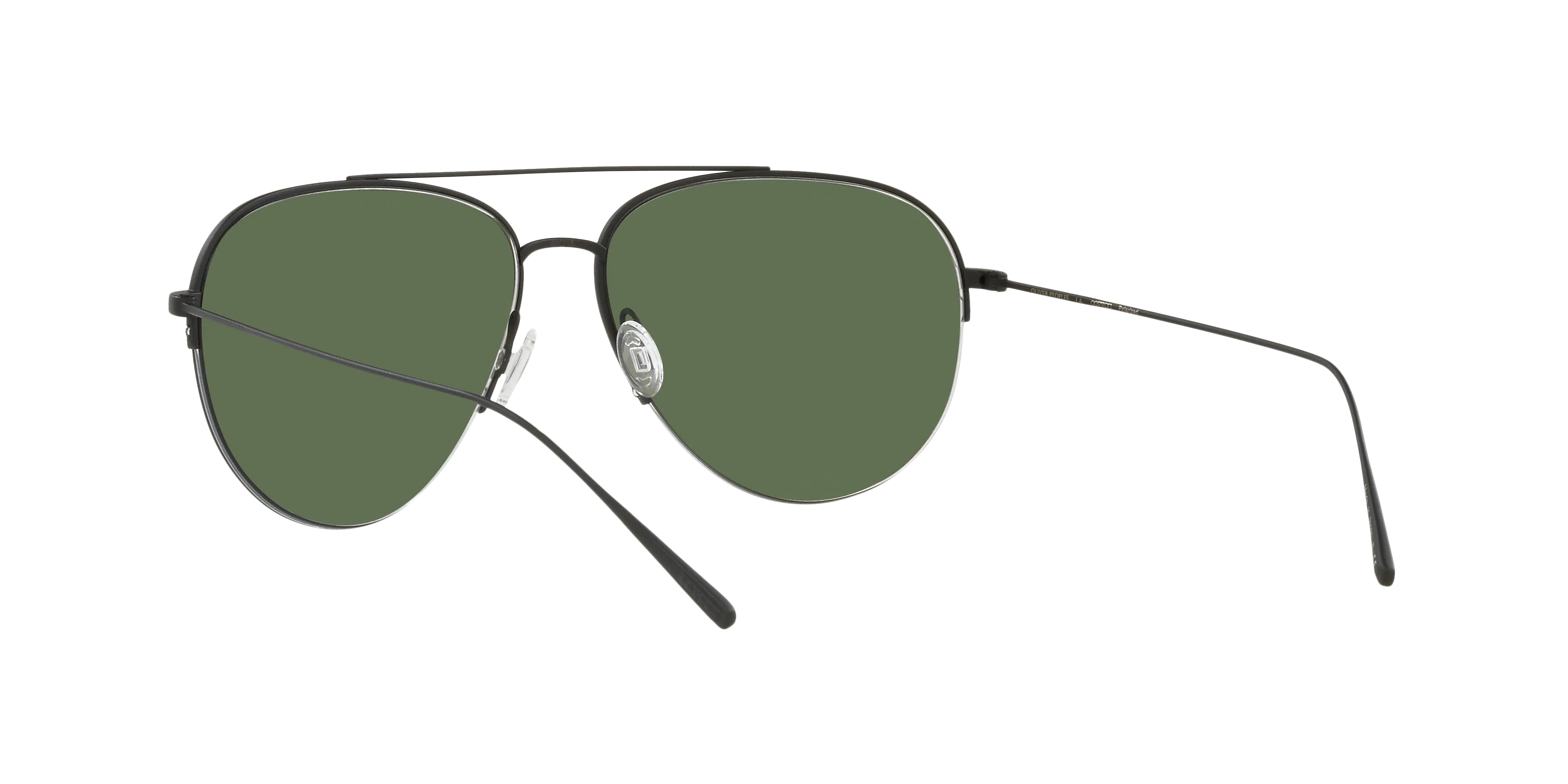 Oliver Peoples OV1303ST CLEAMONS 50629A Occhiali da sole Titanio Nero Verde Pilot Polarizzata - immagine 4