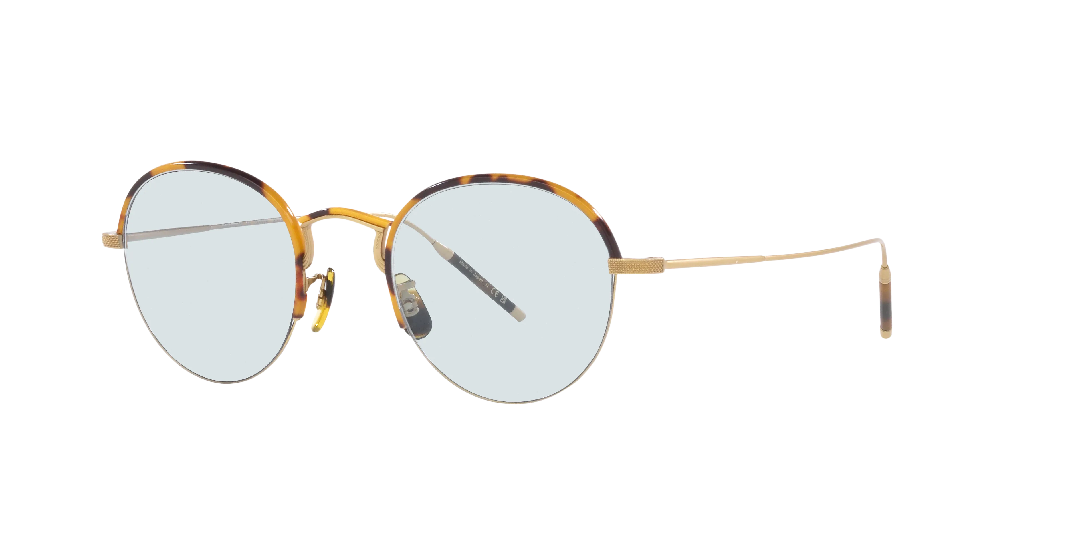 Oliver Peoples OV1290T TK-6 5252 Montature da vista Titanio Oro Trasparente Rotonda Normale - immagine 1