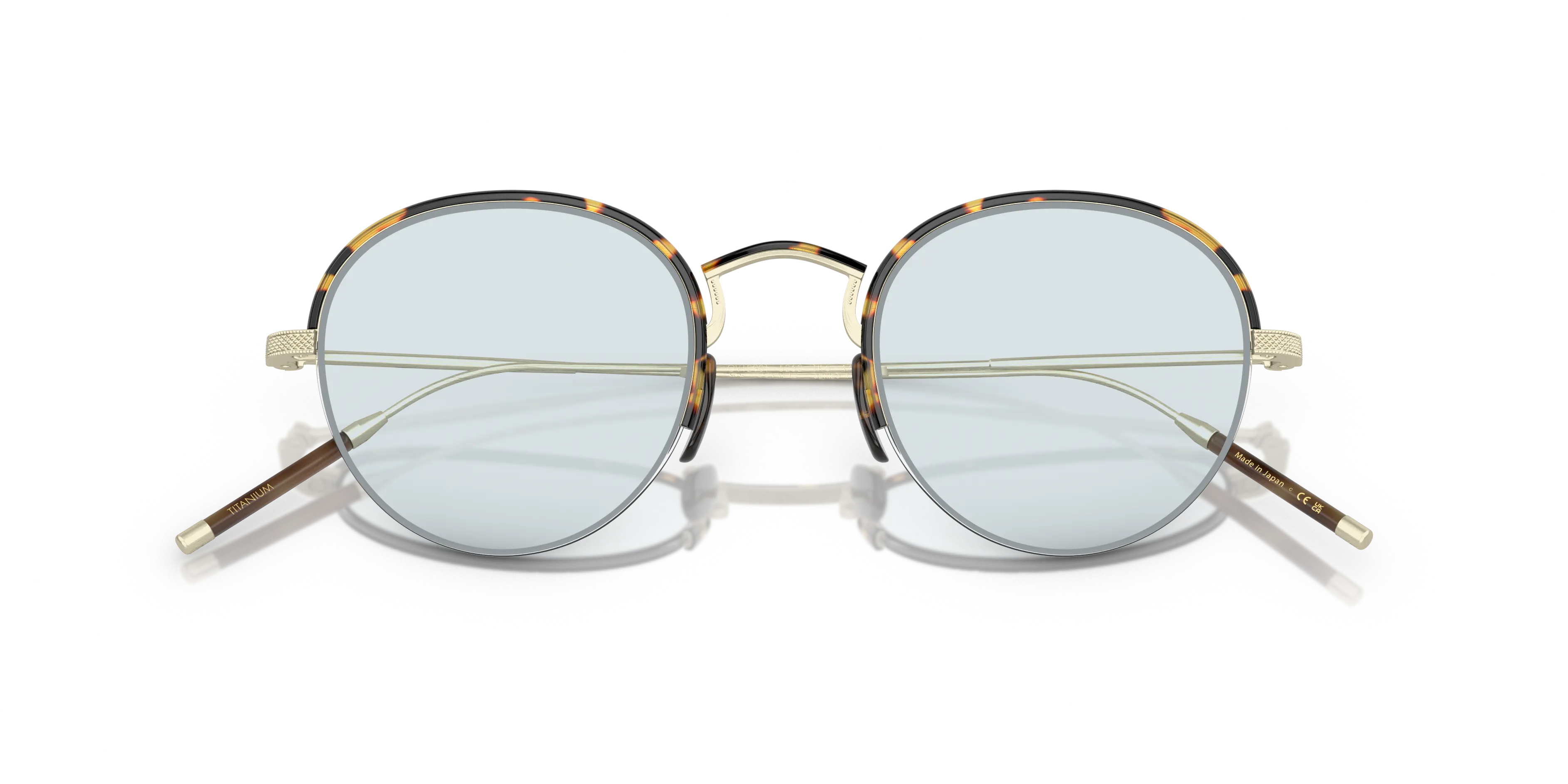 Oliver Peoples OV1290T TK-6 5252 Montature da vista Titanio Oro Trasparente Rotonda Normale - immagine 2