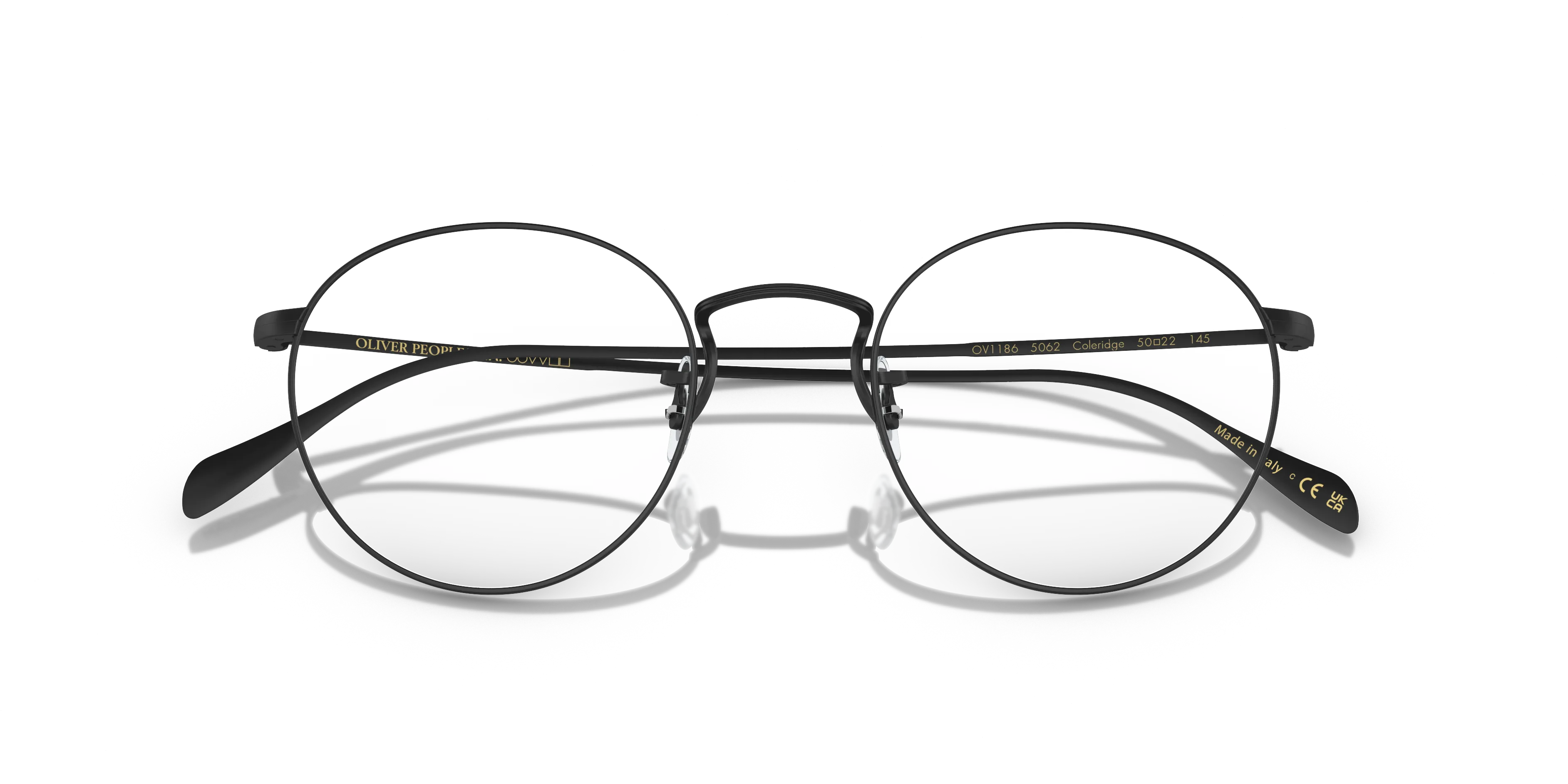 Oliver Peoples OV1186 COLERIDGE 5062 Montature da vista Metallo Nero Trasparente Pantos Normale - immagine 2