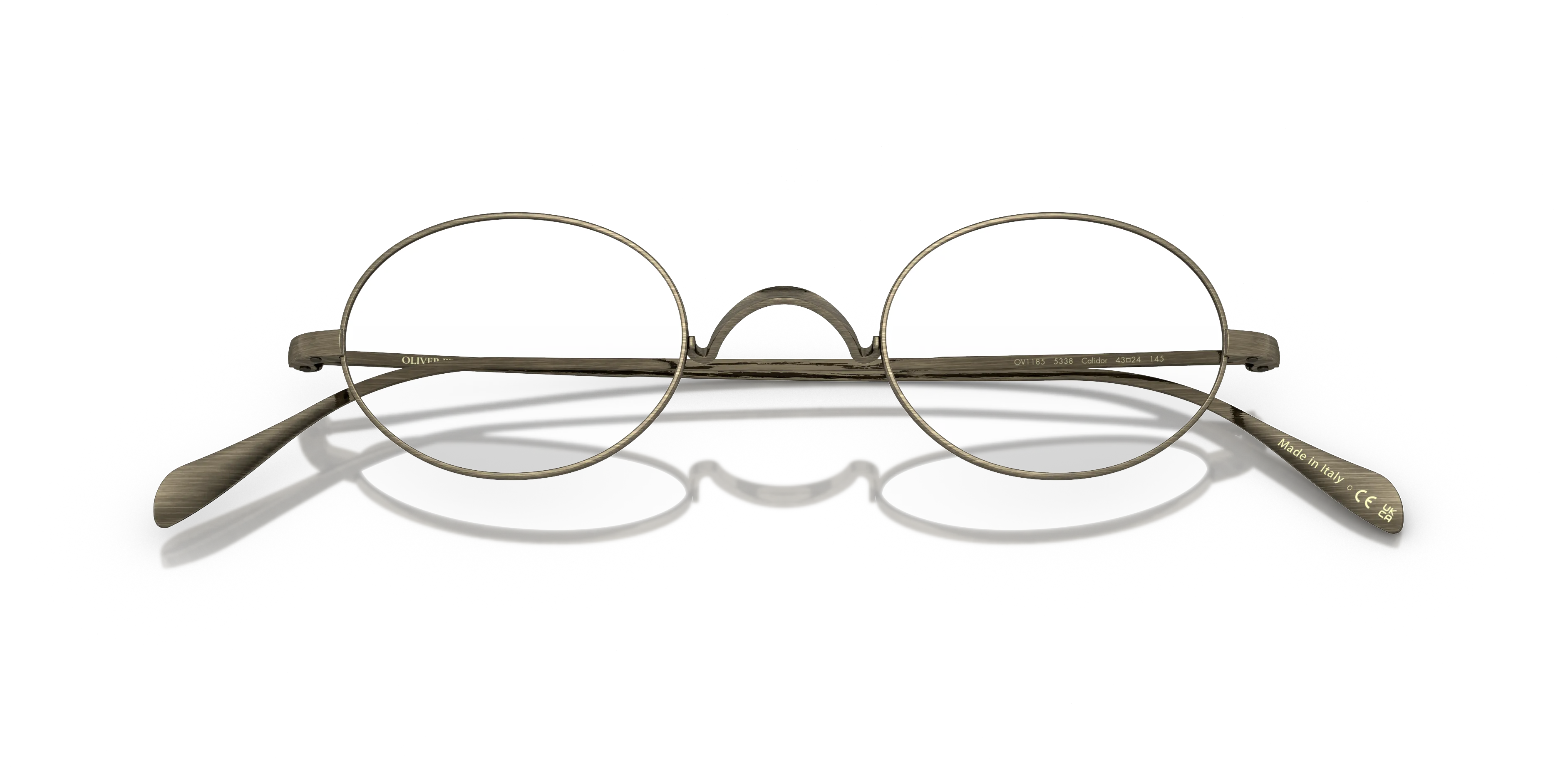 Oliver Peoples OV1185 CALIDOR 5338 Montature da vista Metallo Oro Trasparente Rotonda Normale - immagine 2