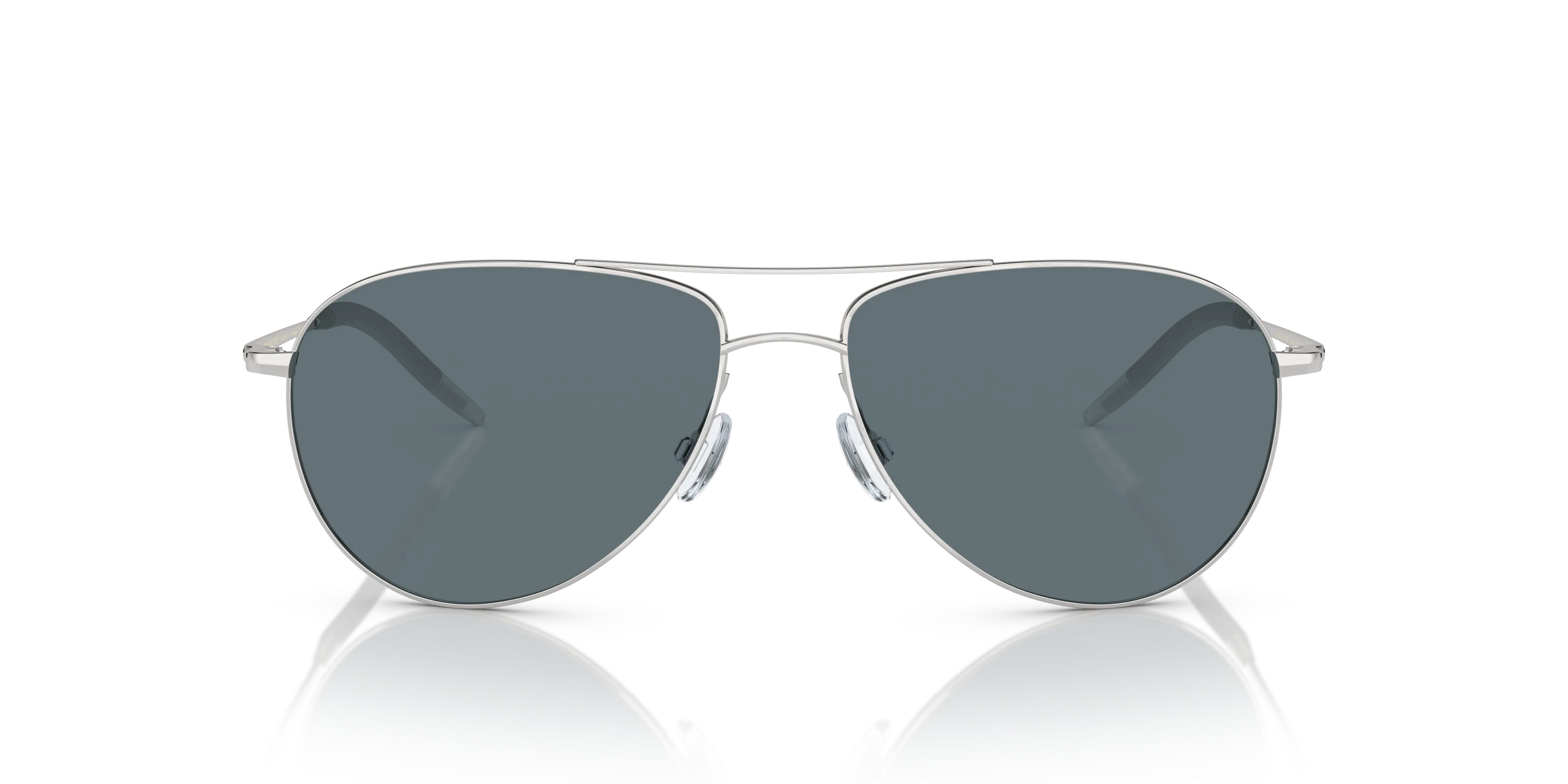 Oliver Peoples OV1002S BENEDICT 50363R Occhiali da sole Metallo Argento Blu Pilot Polarizzata - immagine 3