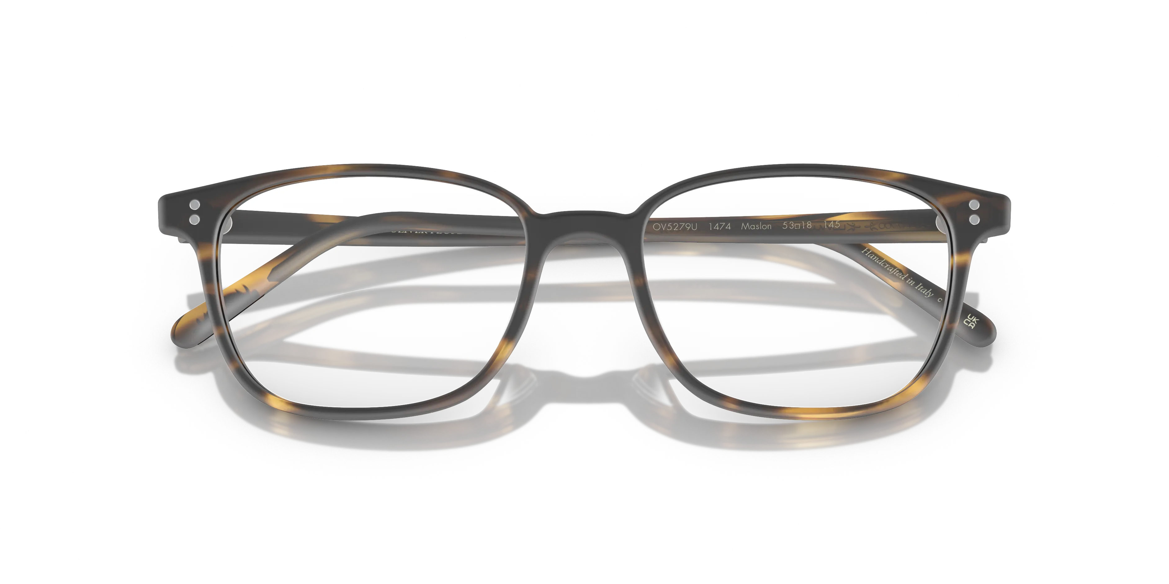 Oliver Peoples OV5279U MASLON 1474 Montature da vista Acetato Marrone Trasparente Squadrata Normale - immagine 2