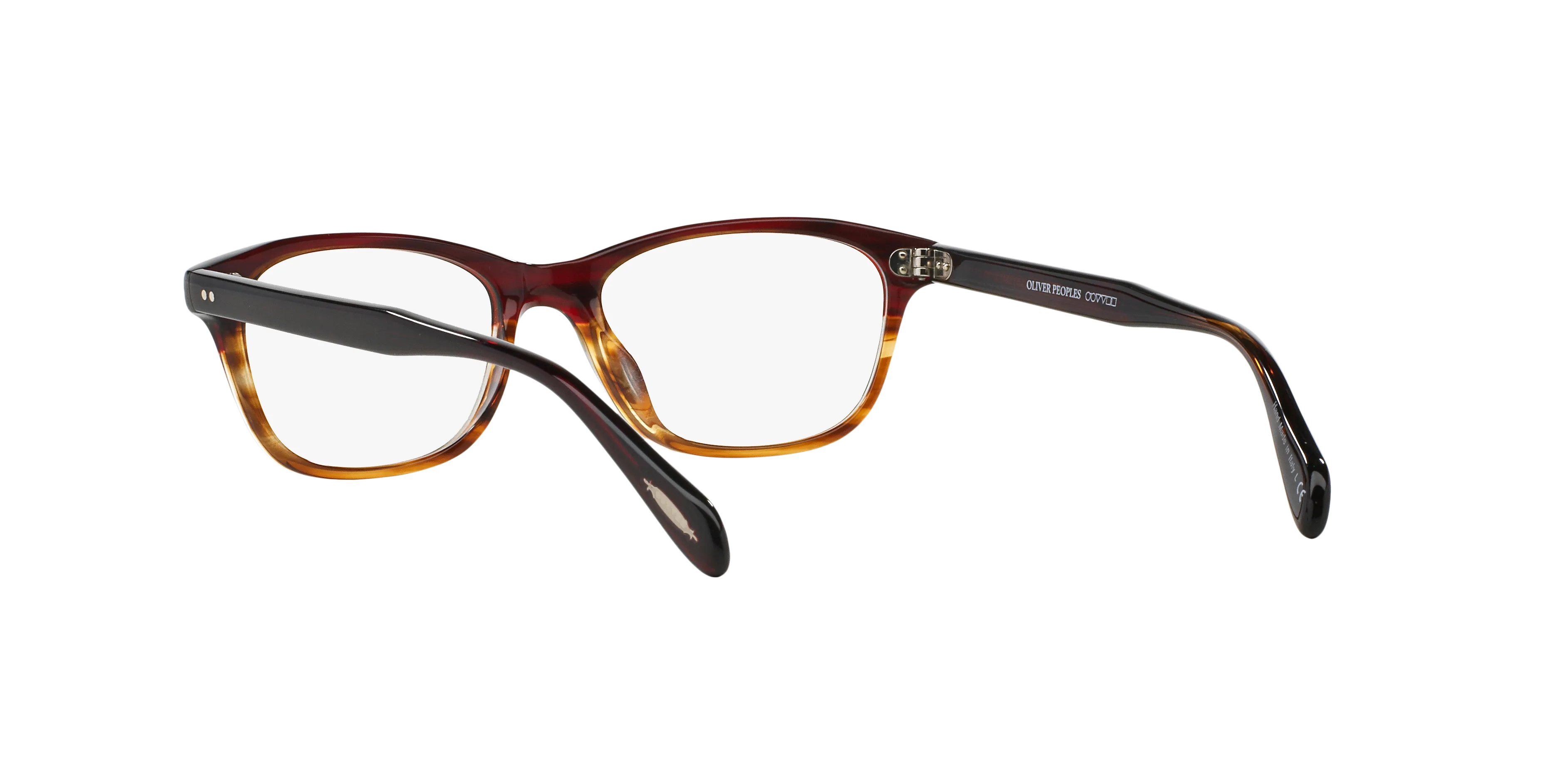 Oliver Peoples OV5224 ASHTON 1224 Montature da vista Acetato Rosso Trasparente Squadrata Normale - immagine 4