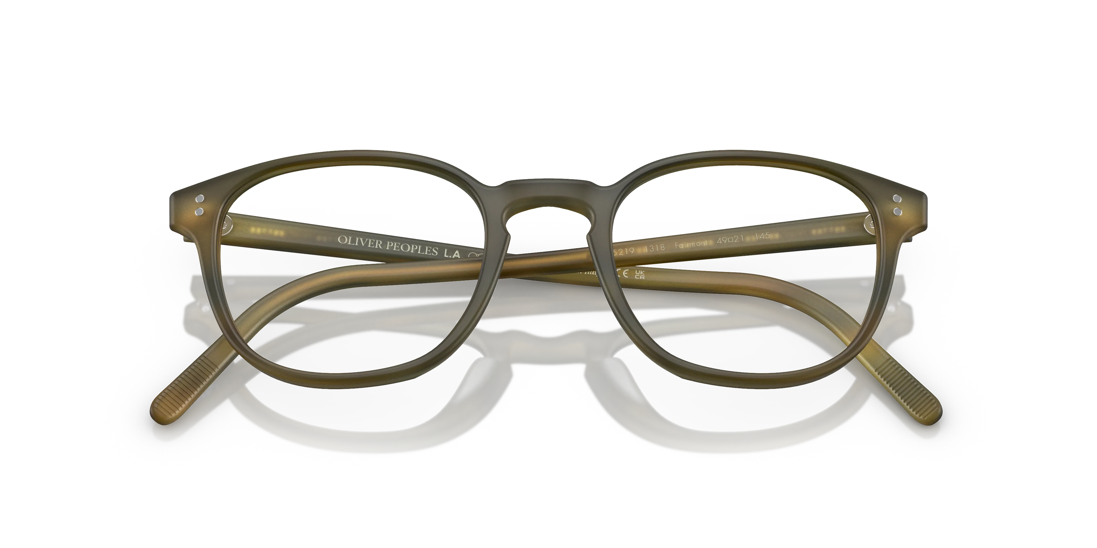 Oliver Peoples OV5219 FAIRMONT 1318 Montature da vista Acetato Tartaruga Trasparente Cat Eye Normale - immagine 2