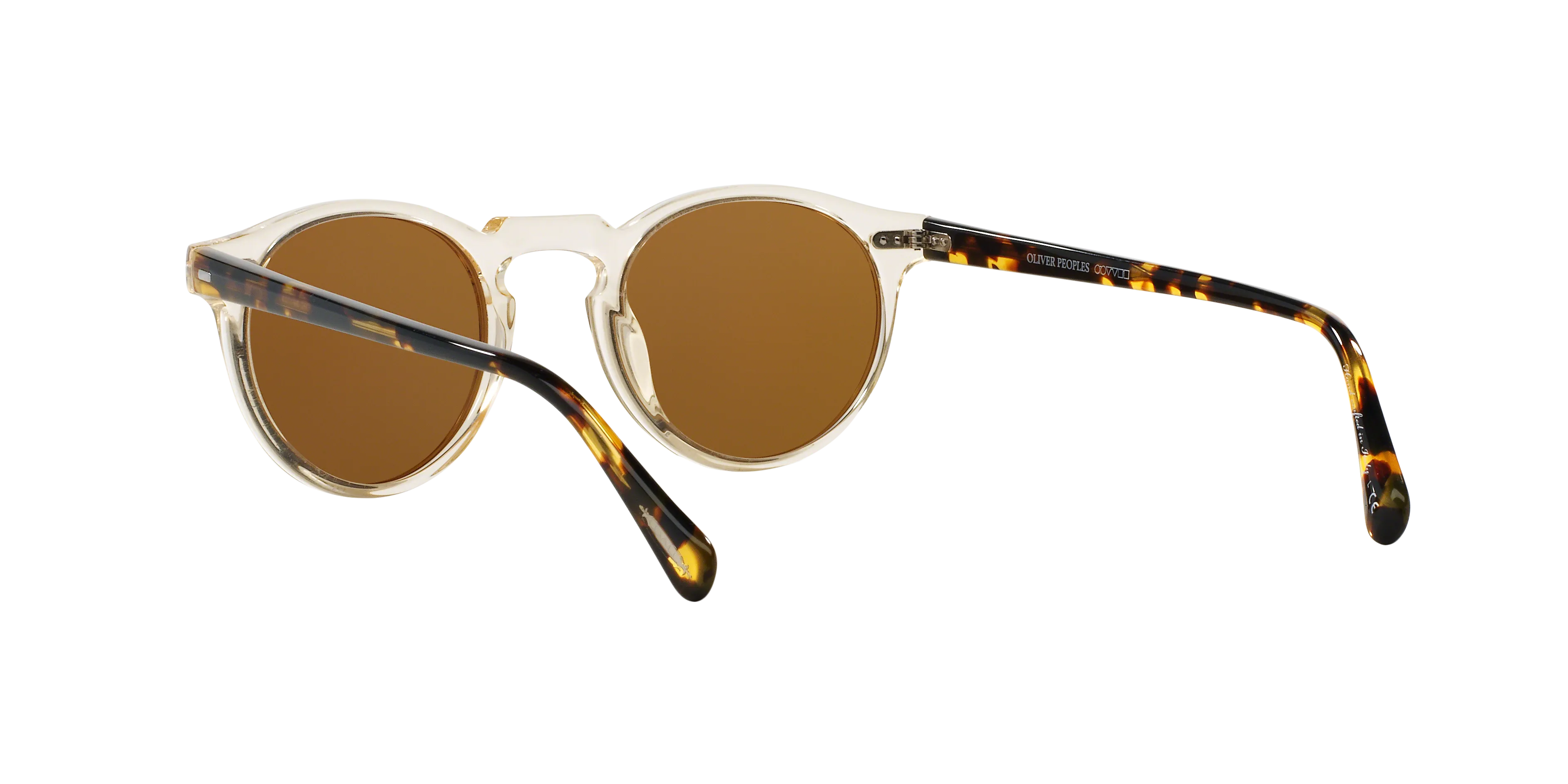 Oliver Peoples OV5217S GREGORY PECK SUN 1485W4 Occhiali da sole Acetato Marrone Marrone Pantos Specchiate - immagine 4