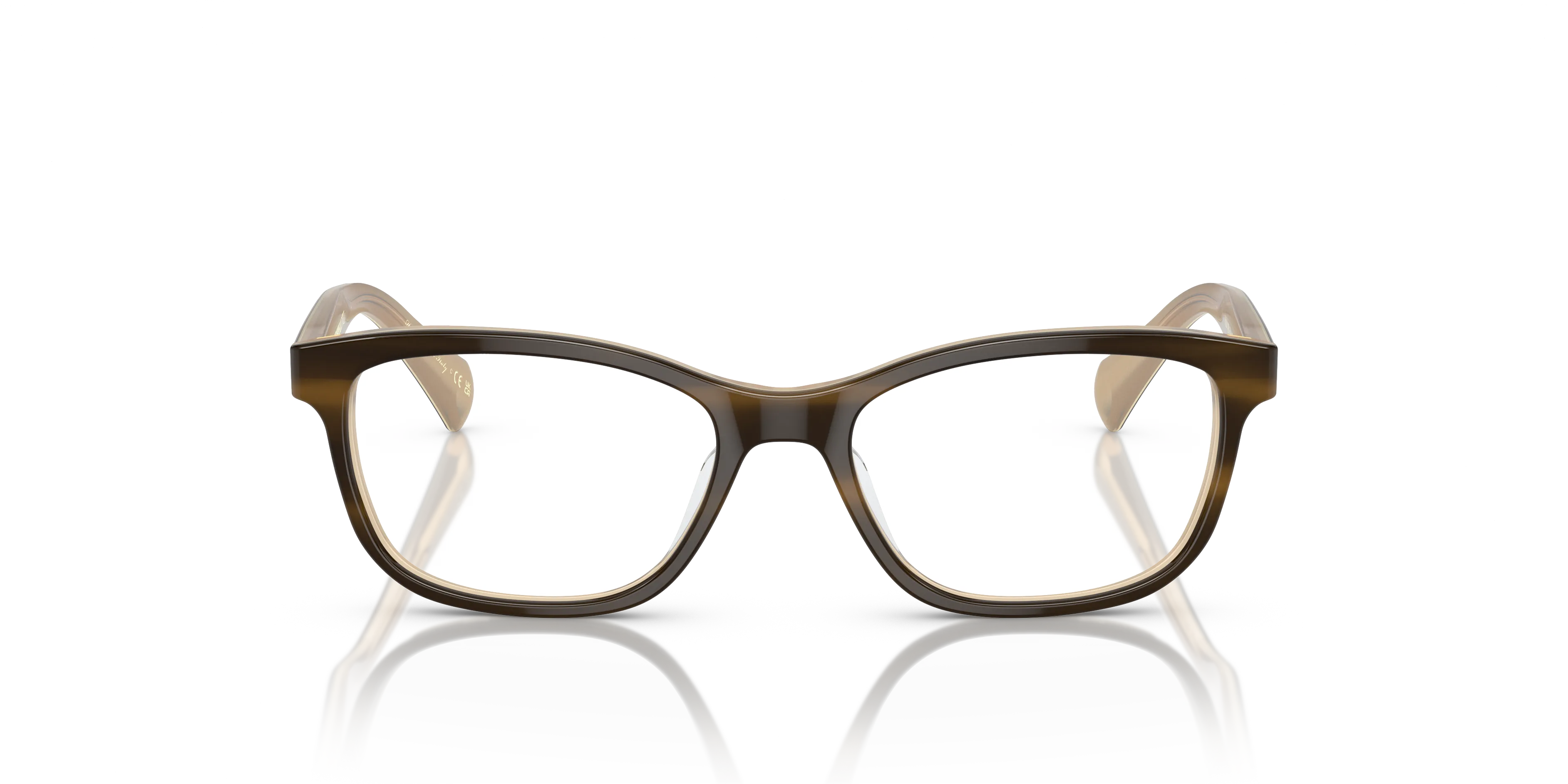 Oliver Peoples OV5194 FOLLIES 1281 Montature da vista Acetato Marrone Trasparente Squadrata Normale - immagine 3