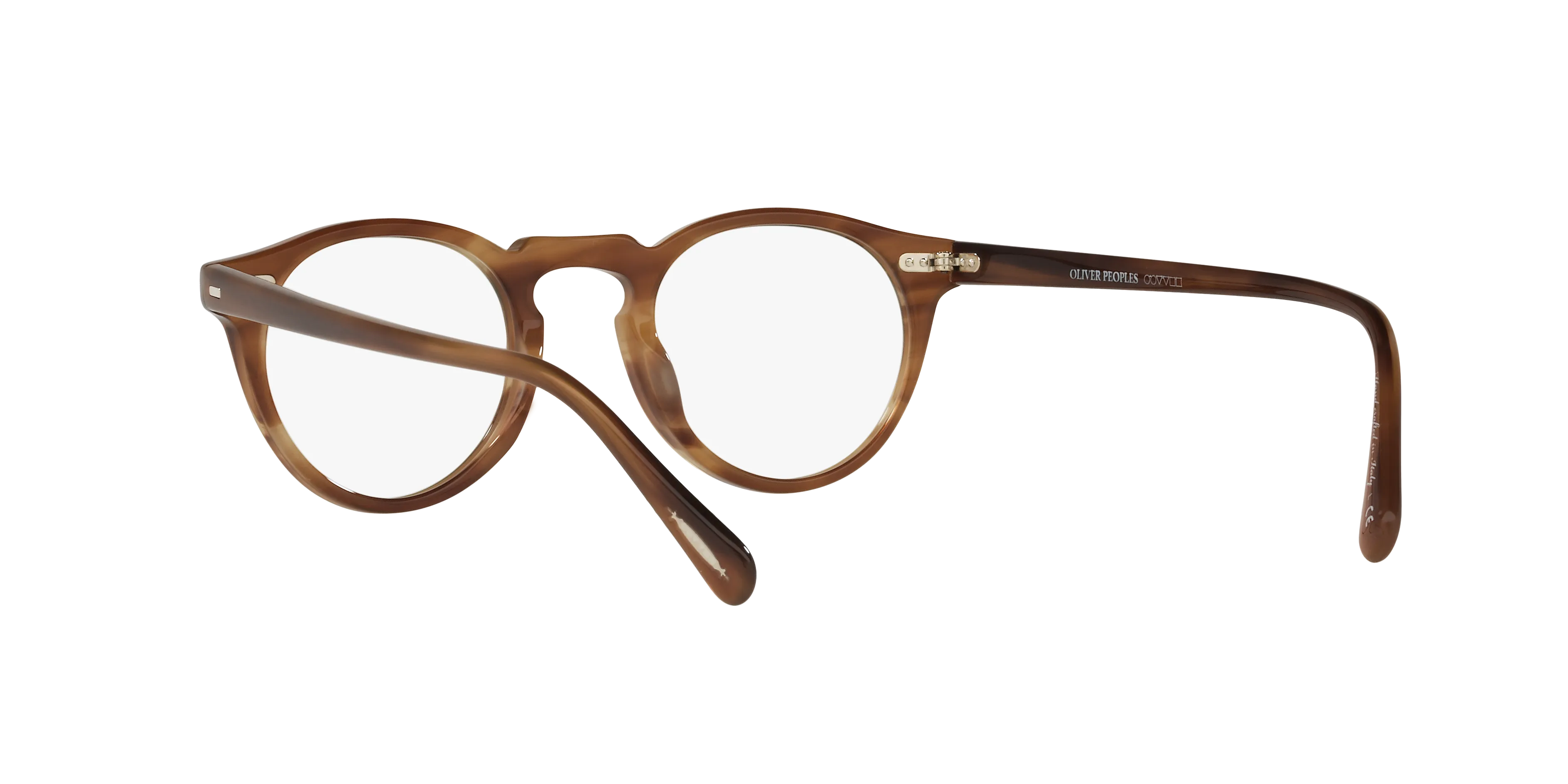 Oliver Peoples OV5186 GREGORY PECK 1011 Montature da vista Acetato Marrone Trasparente Pantos Normale - immagine 4