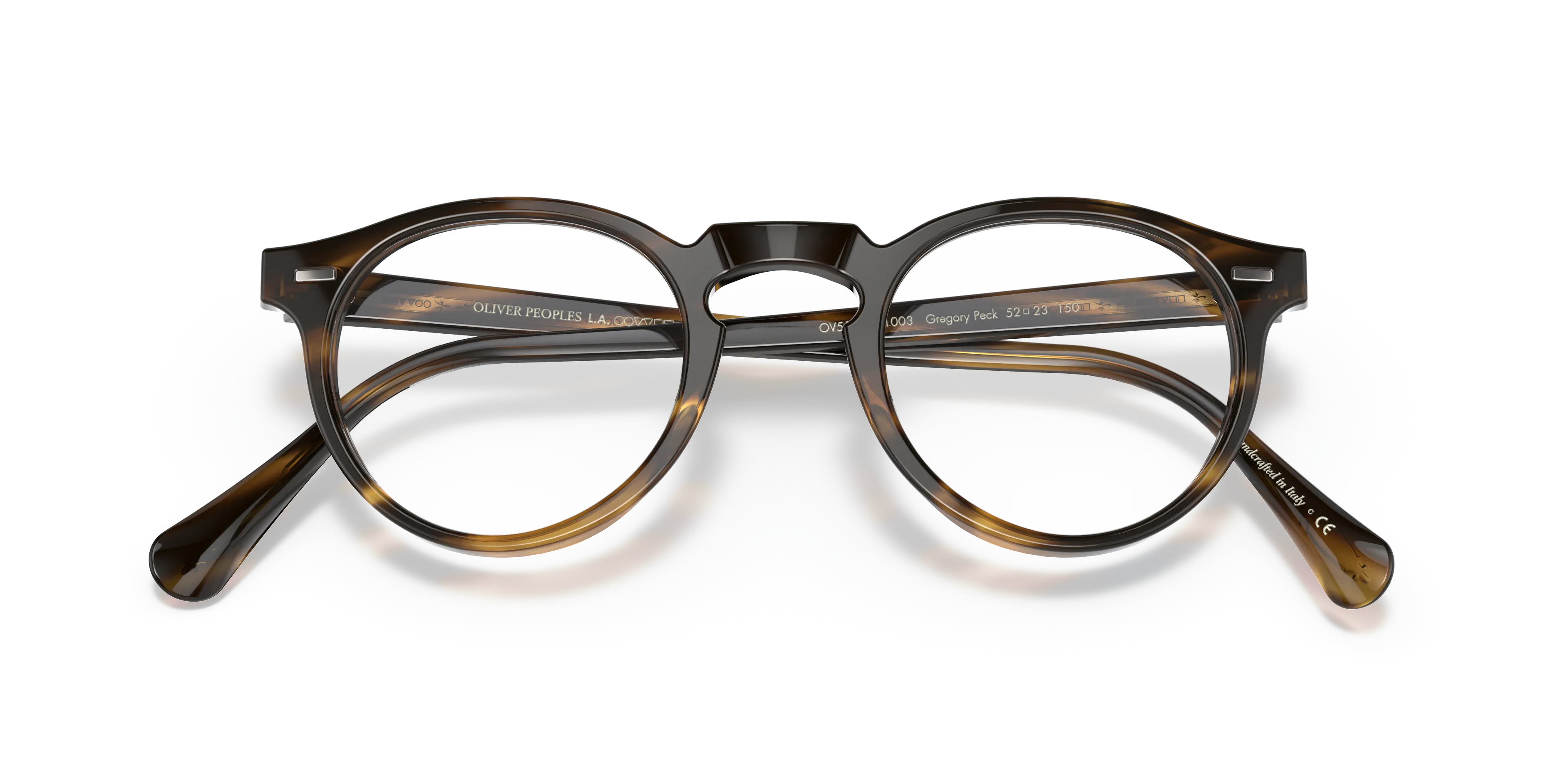 Oliver Peoples OV5186 GREGORY PECK 1003 Montature da vista Acetato Nero Trasparente Pantos Normale - immagine 2