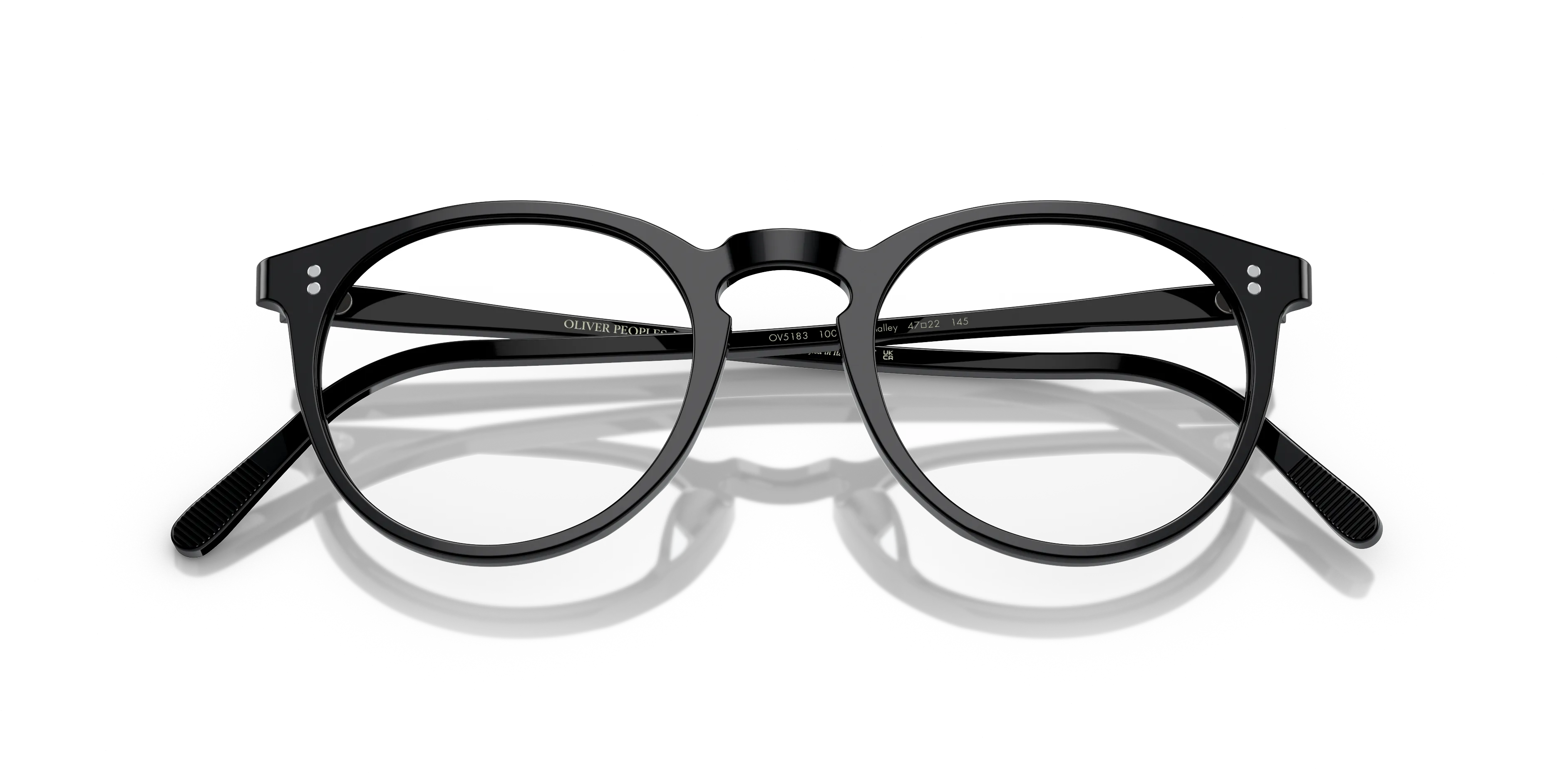Oliver Peoples OV5183 O'MALLEY 1005L Montature da vista Acetato Nero Trasparente Pantos Normale - immagine 2