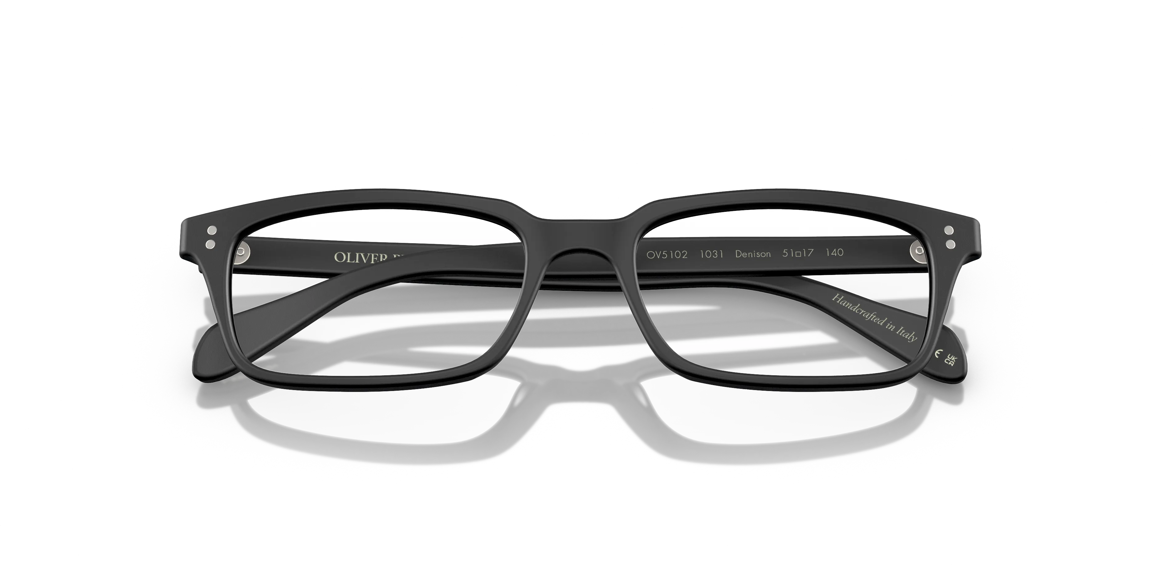 Oliver Peoples OV5102 DENISON 1031 Montature da vista Acetato Nero Trasparente Squadrata Normale - immagine 2