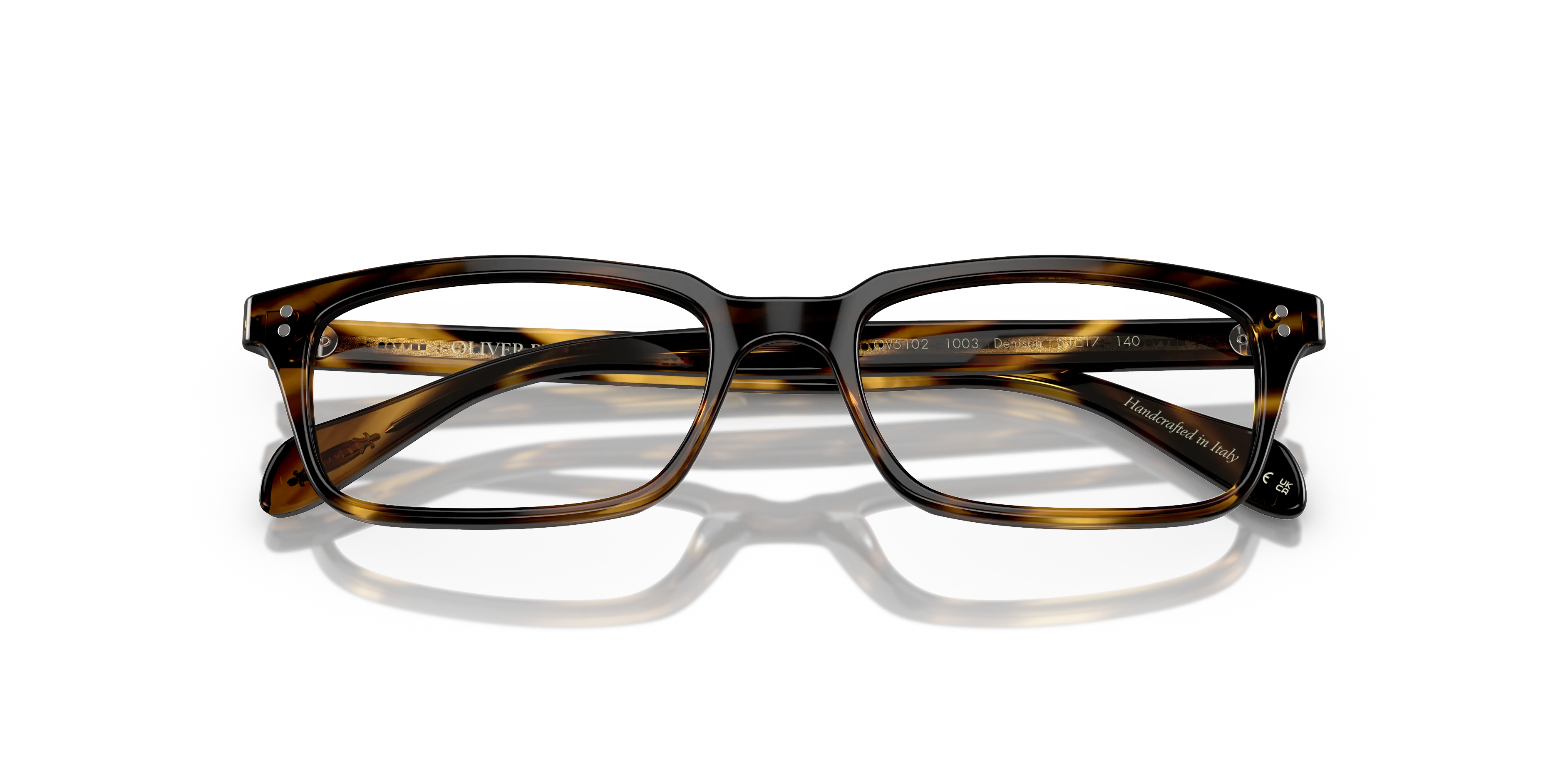 Oliver Peoples OV5102 DENISON 1003 Montature da vista Acetato Nero Trasparente Squadrata Normale - immagine 2