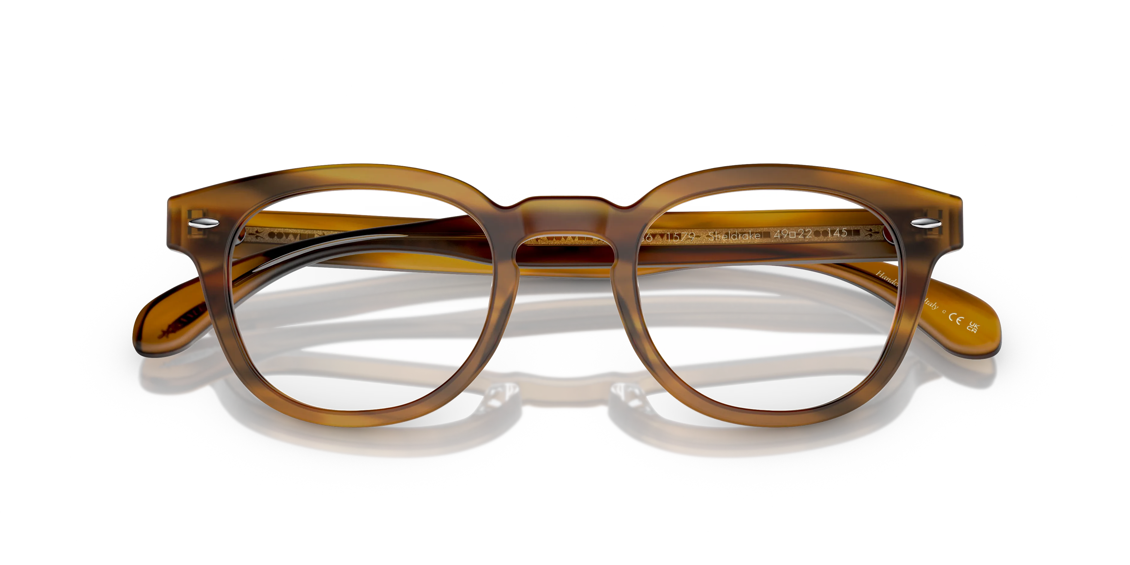 Oliver Peoples OV5036 SHELDRAKE 1579 Montature da vista Acetato Marrone Trasparente Pantos Normale - immagine 2