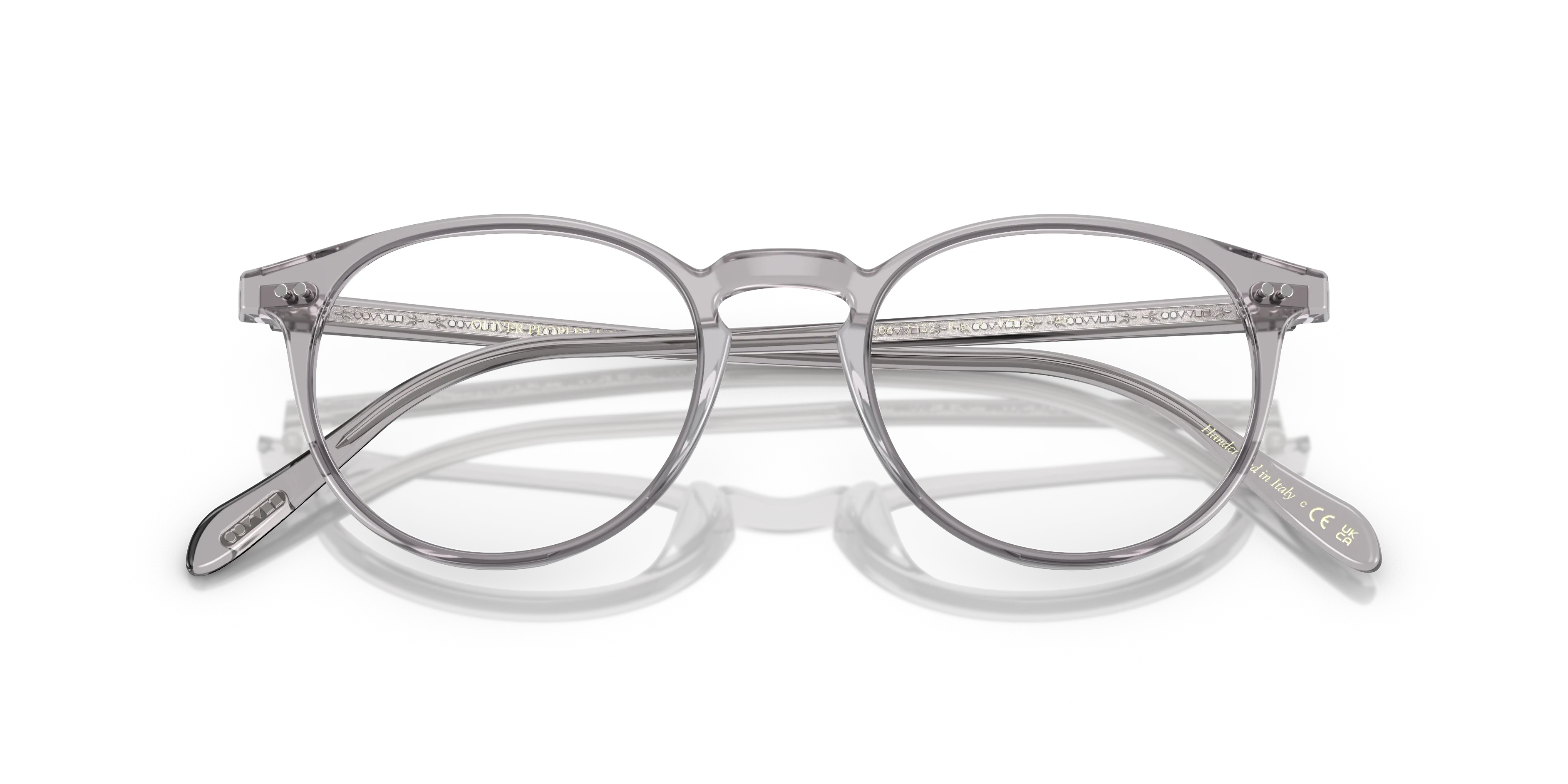 Oliver Peoples OV5004 RILEY-R 1132 Montature da vista Acetato Grigio Trasparente Pantos Normale - immagine 2