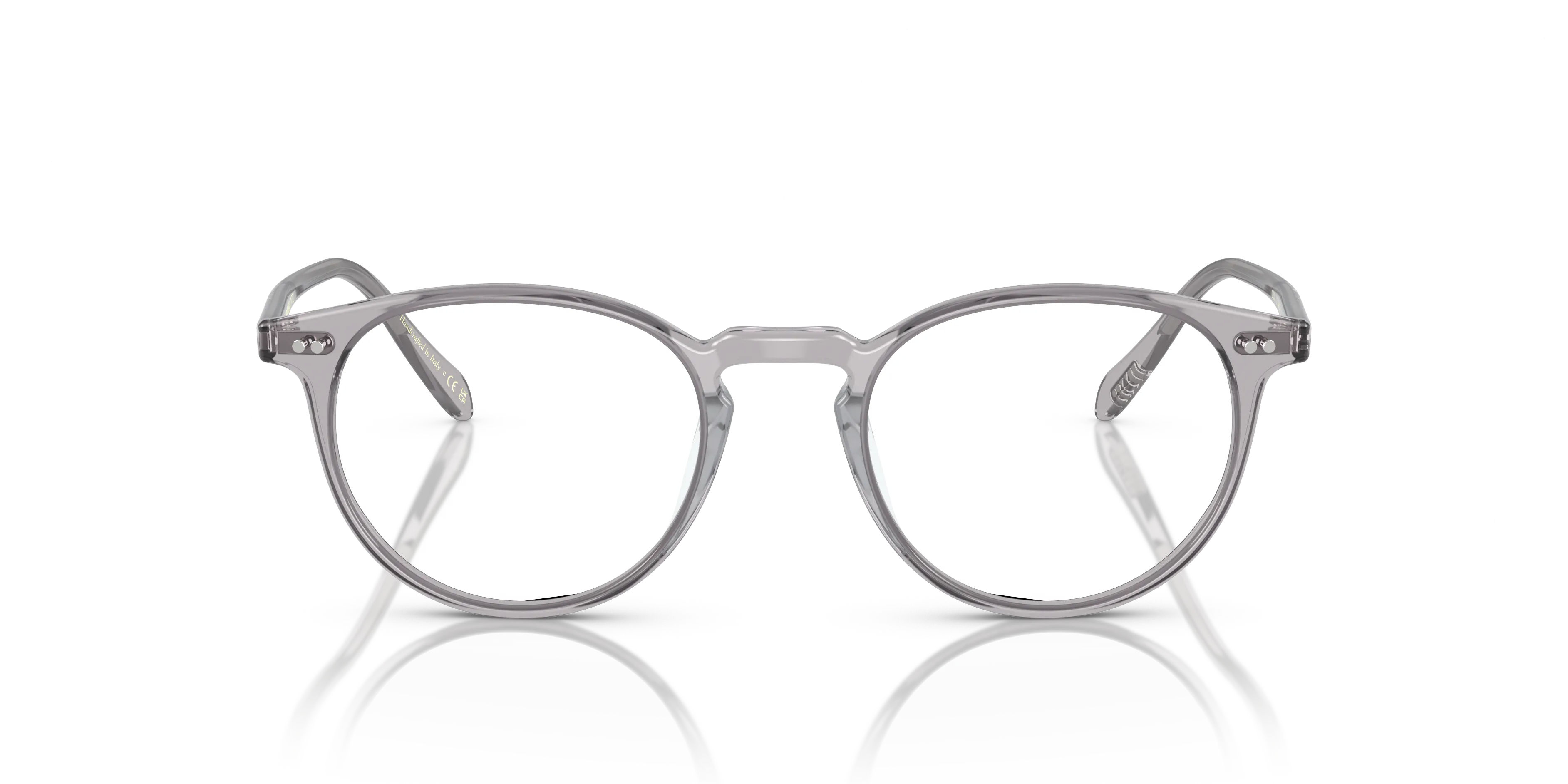 Oliver Peoples OV5004 RILEY-R 1132 Montature da vista Acetato Grigio Trasparente Pantos Normale - immagine 3