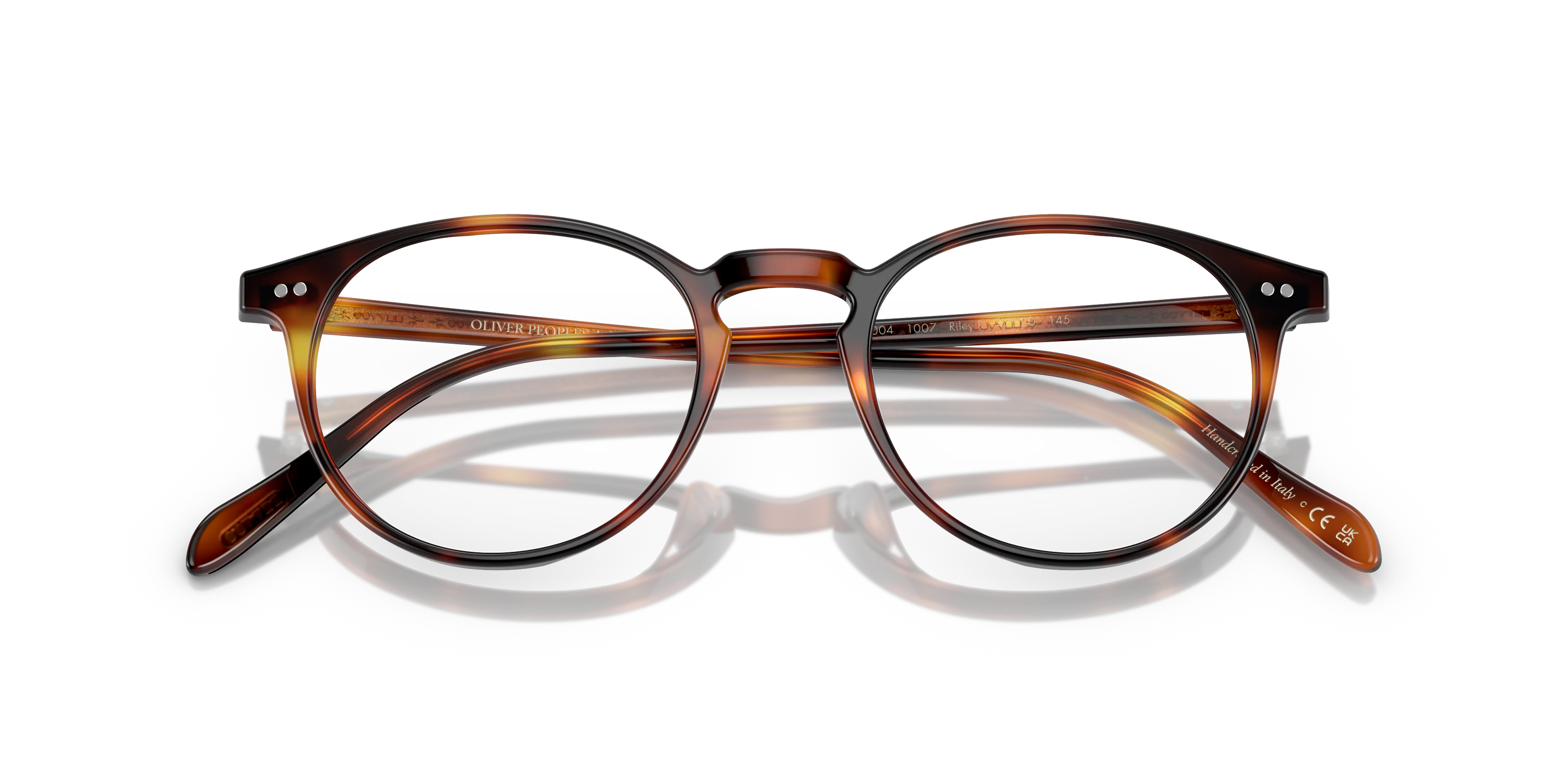 Oliver Peoples OV5004 RILEY-R 1007 Montature da vista Acetato Tartaruga Trasparente Pantos Normale - immagine 2