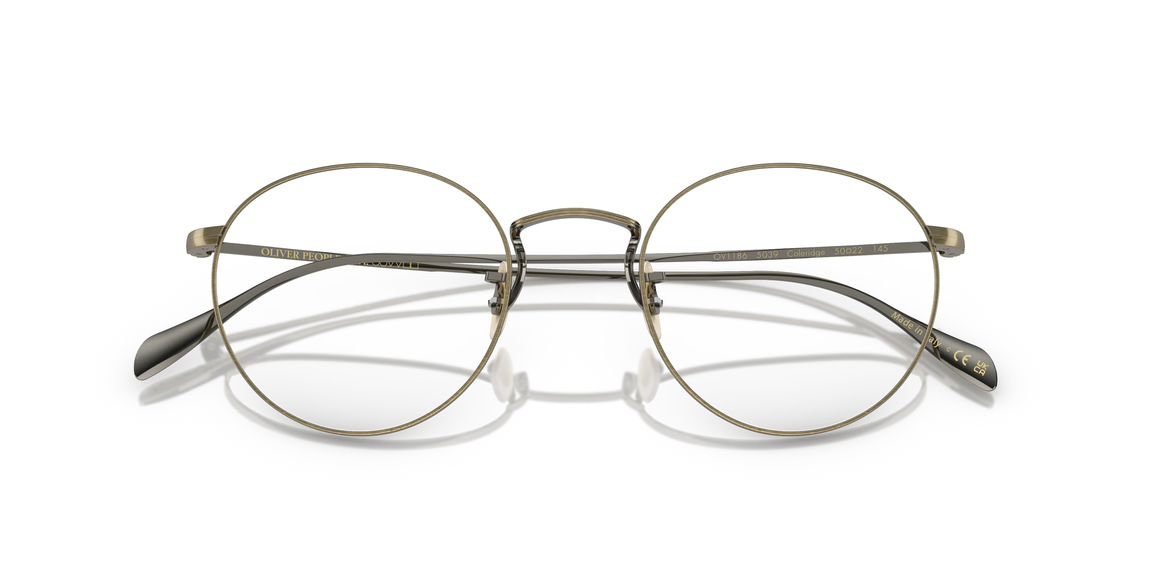 Oliver Peoples OV1186 COLERIDGE 5039 Montature da vista Metallo Oro Trasparente Pantos Normale - immagine 2