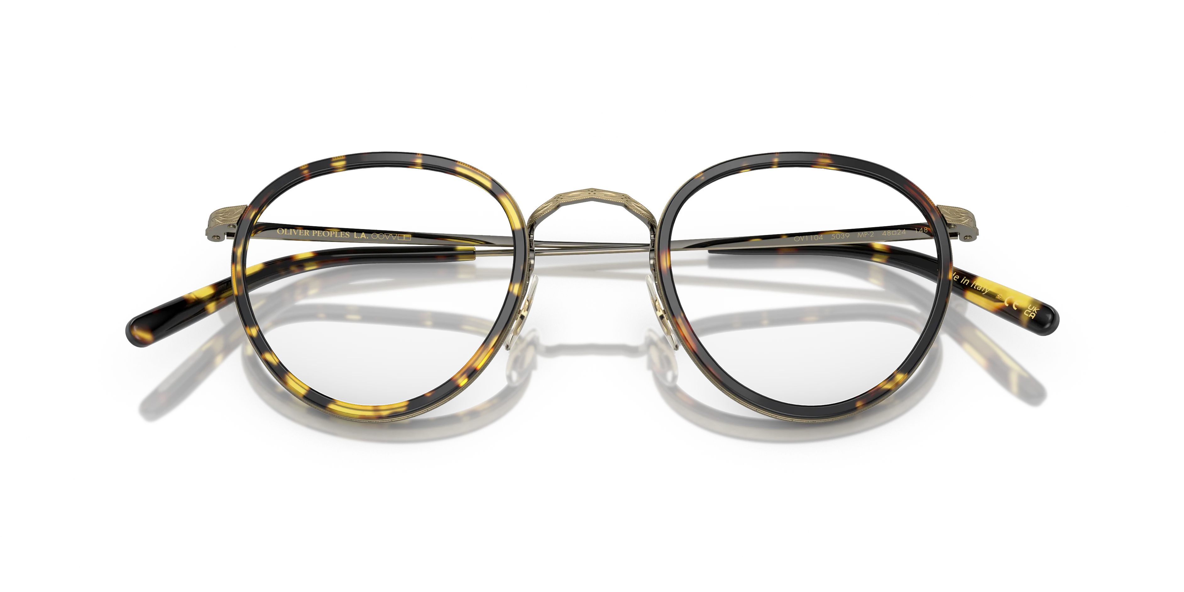 Oliver Peoples OV1104 MP-2 5039 Montature da vista Metallo Marrone Trasparente Pantos Normale - immagine 2
