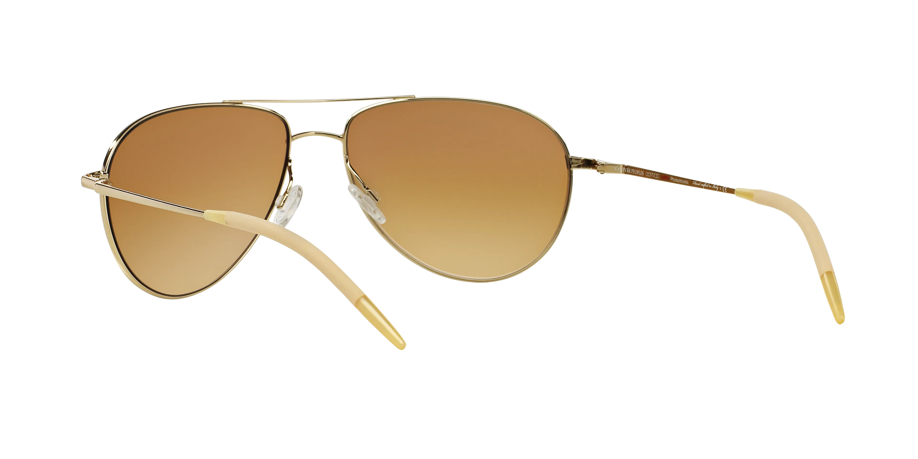 Oliver Peoples OV1002S BENEDICT 524251 Occhiali da sole Metallo Oro Marrone Pilot Fotocromatiche Sfumato - immagine 4