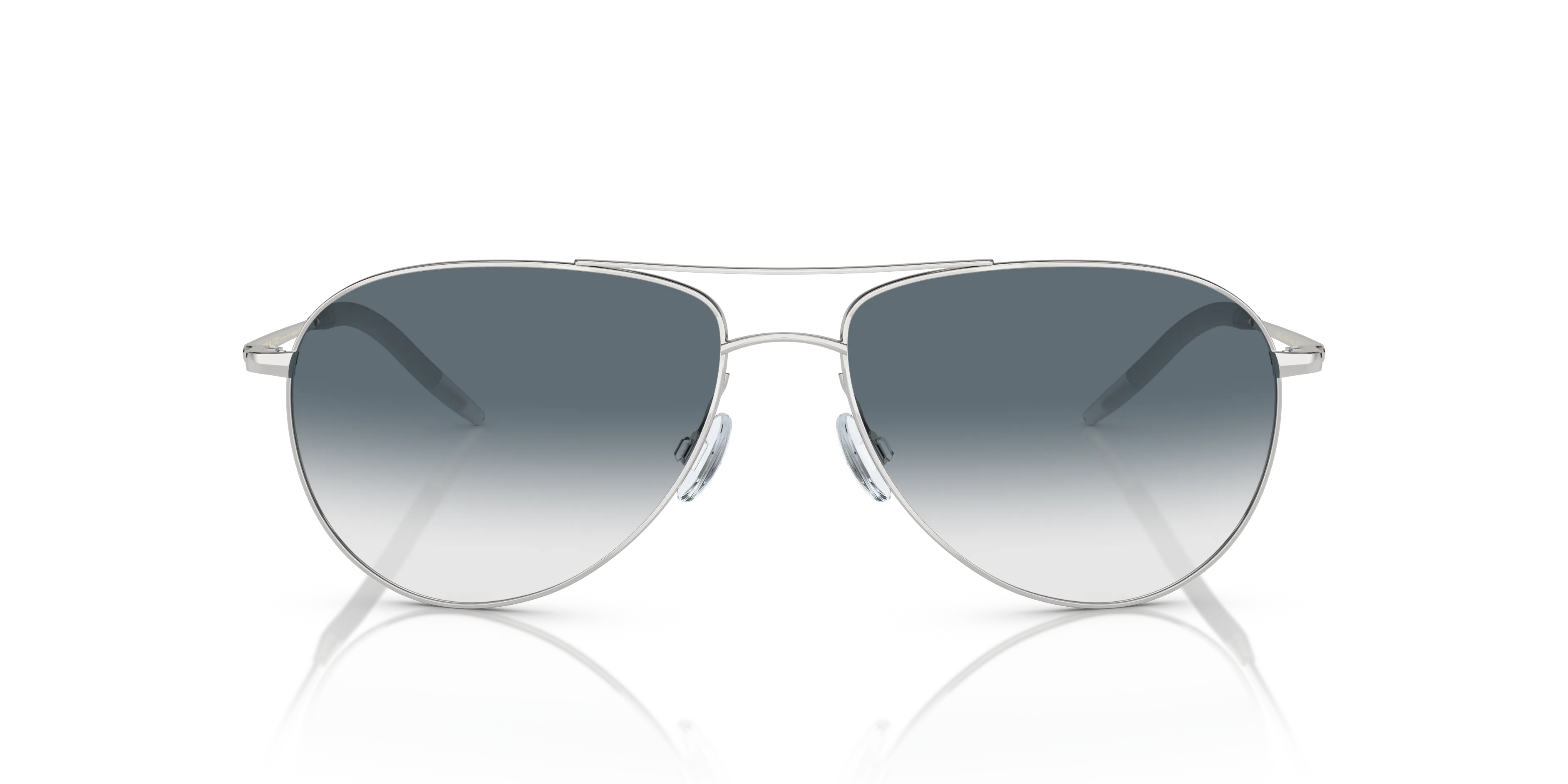 Oliver Peoples OV1002S BENEDICT 52413F Occhiali da sole Metallo Argento Blu Pilot Fotocromatiche Sfumato - immagine 3