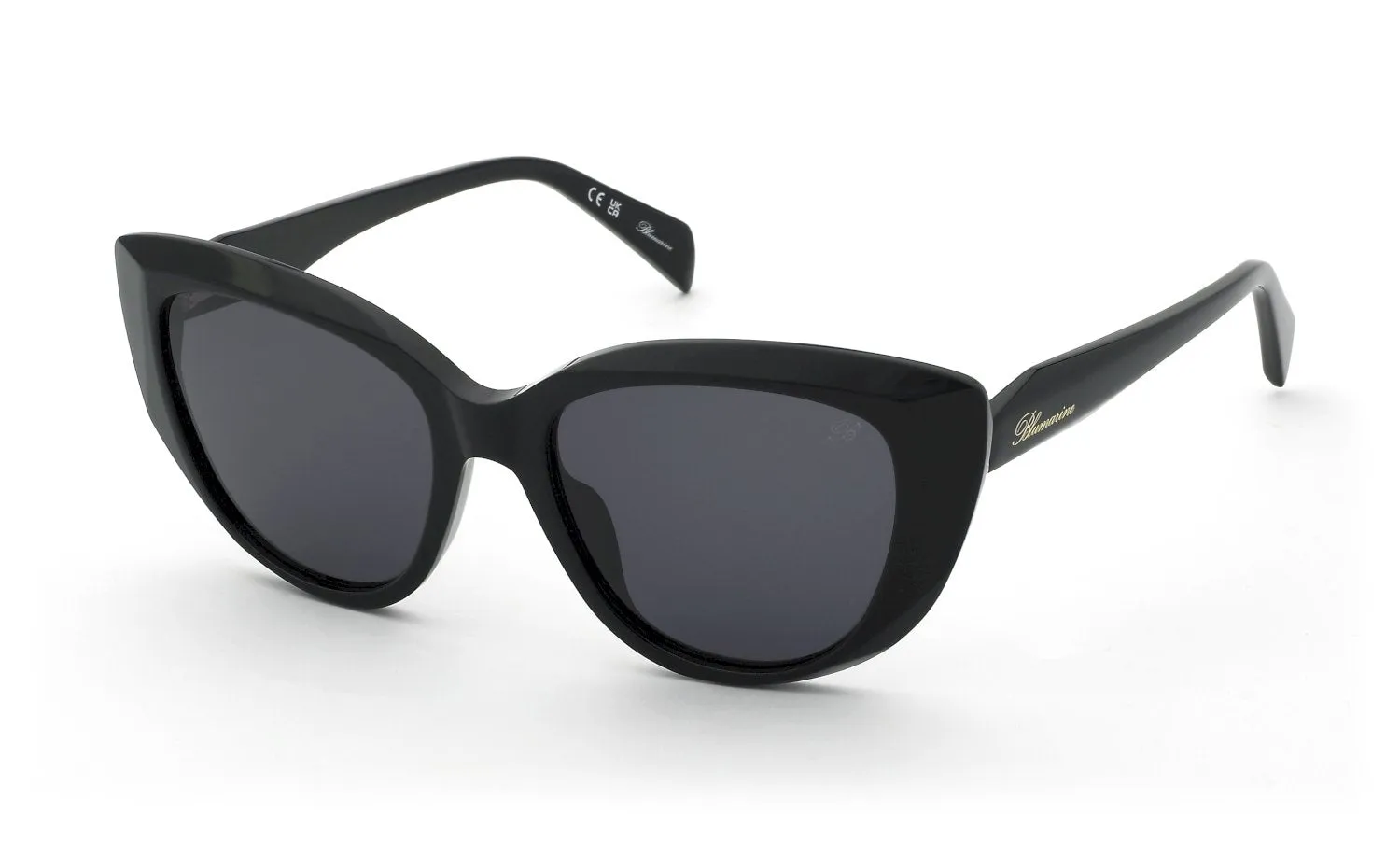 Blumarine SBM242S 700 Occhiali da sole Acetato Nero Fumo Farfalla Normale - immagine 1
