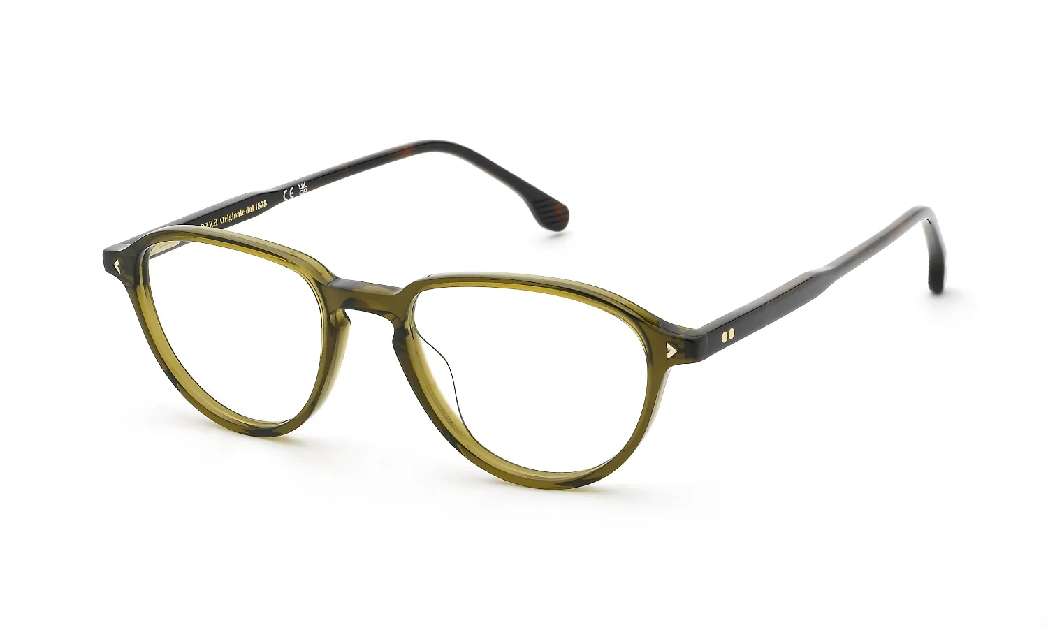 Lozza VL4424 CAPALBIO 3 090Y Montature da vista Acetato Marrone Geometrica - immagine 1