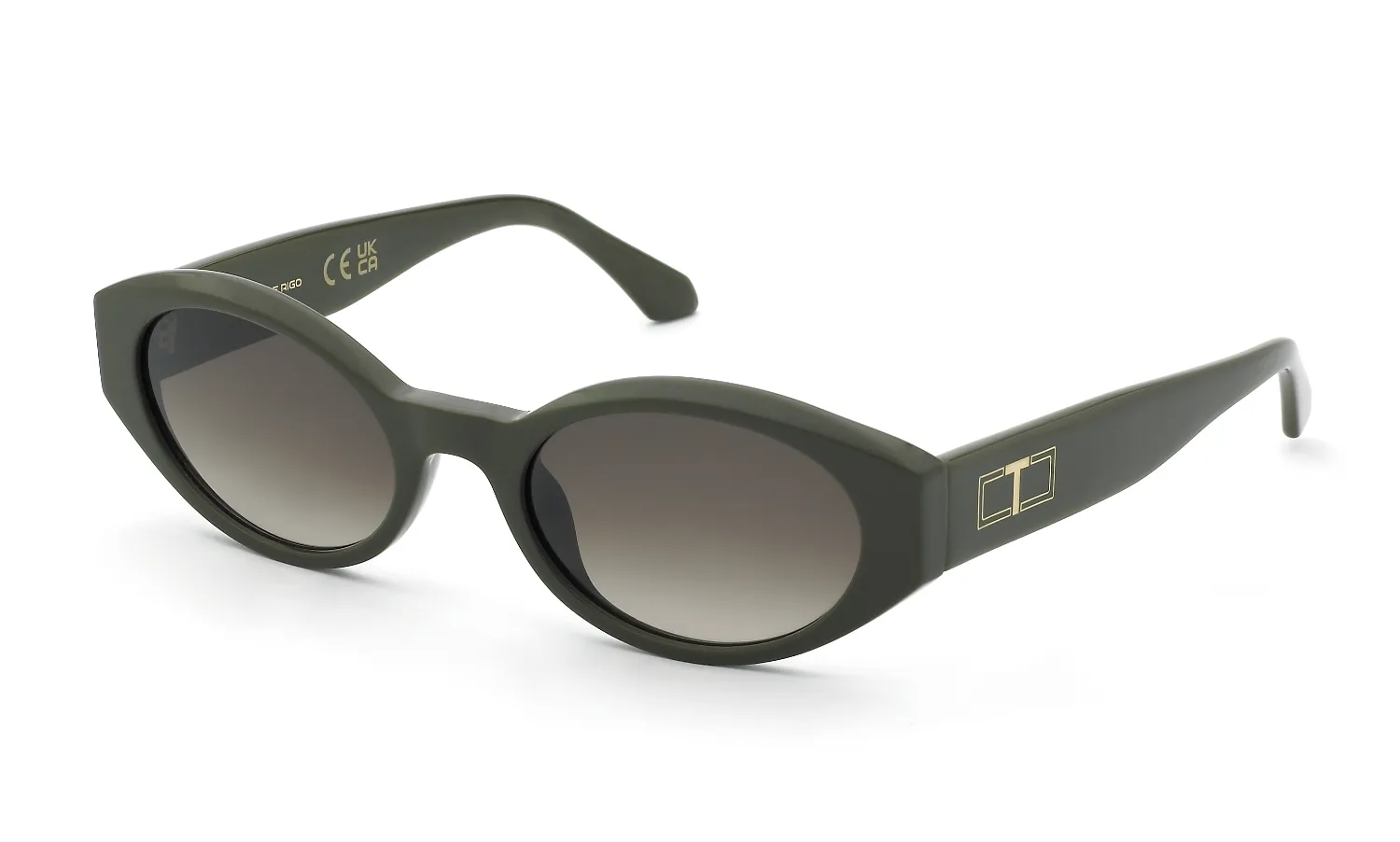 Twinset STW140 073M Occhiali da sole Acetato Marrone Geometrica Normale Sfumato - immagine 1