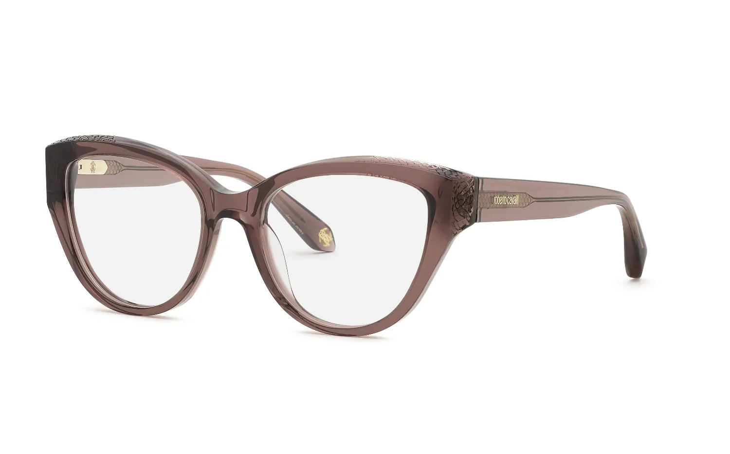 Roberto Cavalli VRC146M 07AY Montature da vista Acetato Marrone Farfalla - immagine 1